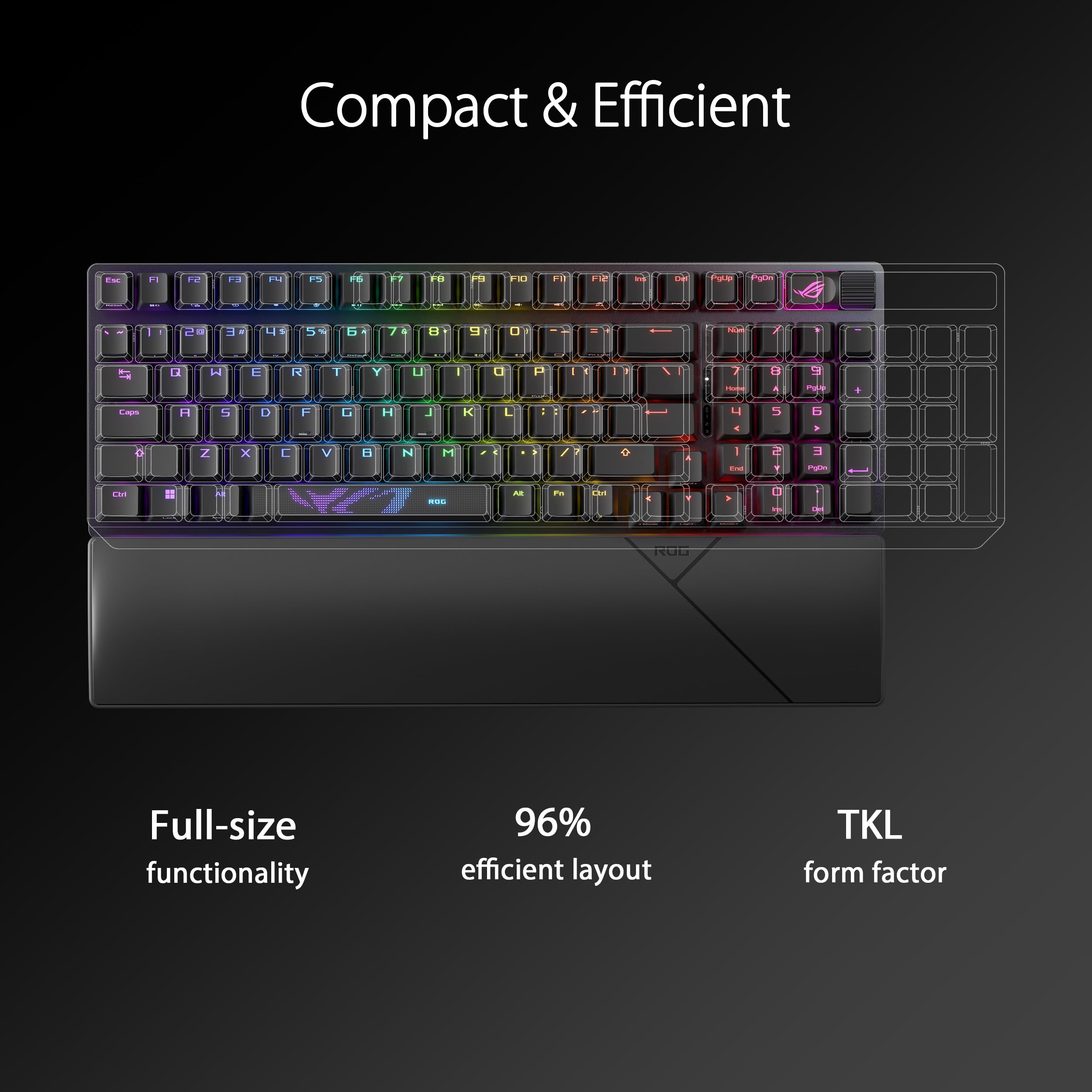 ASUS ROG Strix Scope II Wireless Gaming Keyboard with Fast Response