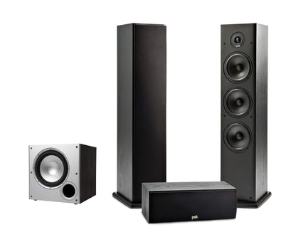 Polk Audio T15 Bookshelf Speakers with Deep Bass Sound