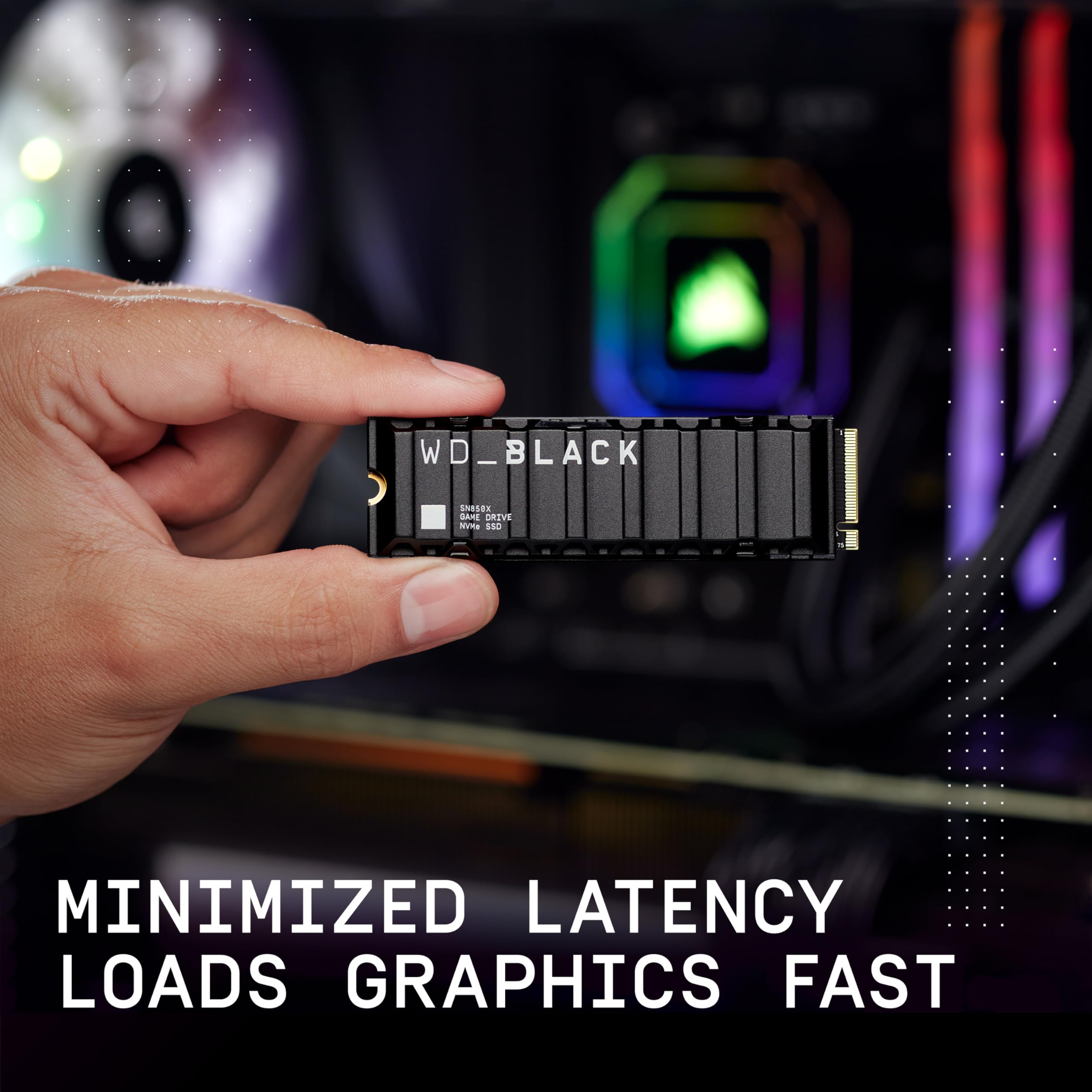 WD Black 2TB SN850X NVMe Gaming SSD for Lightning Fast Speeds