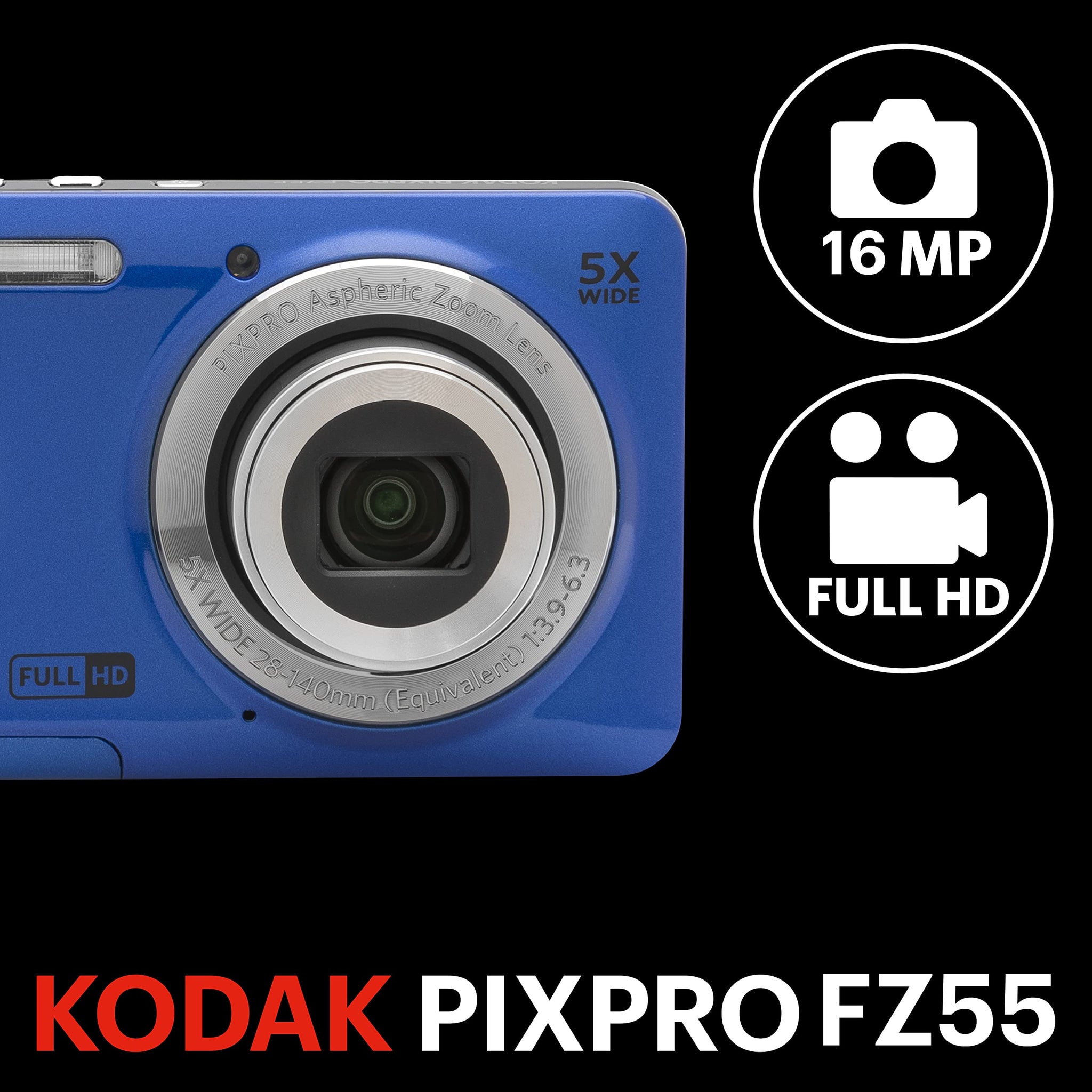 Kodak Pixpro FZ55 Digital Camera with 5X Zoom