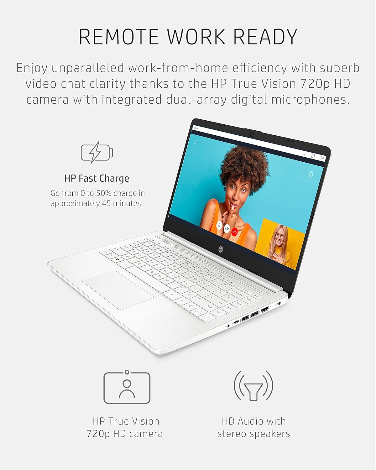 HP 14 Laptop with Intel Celeron for Portable Productivity