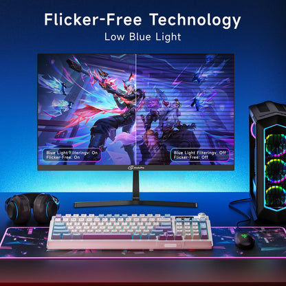 22 Inch Full HD Monitor 100Hz Frameless VESA Low Blue Mode