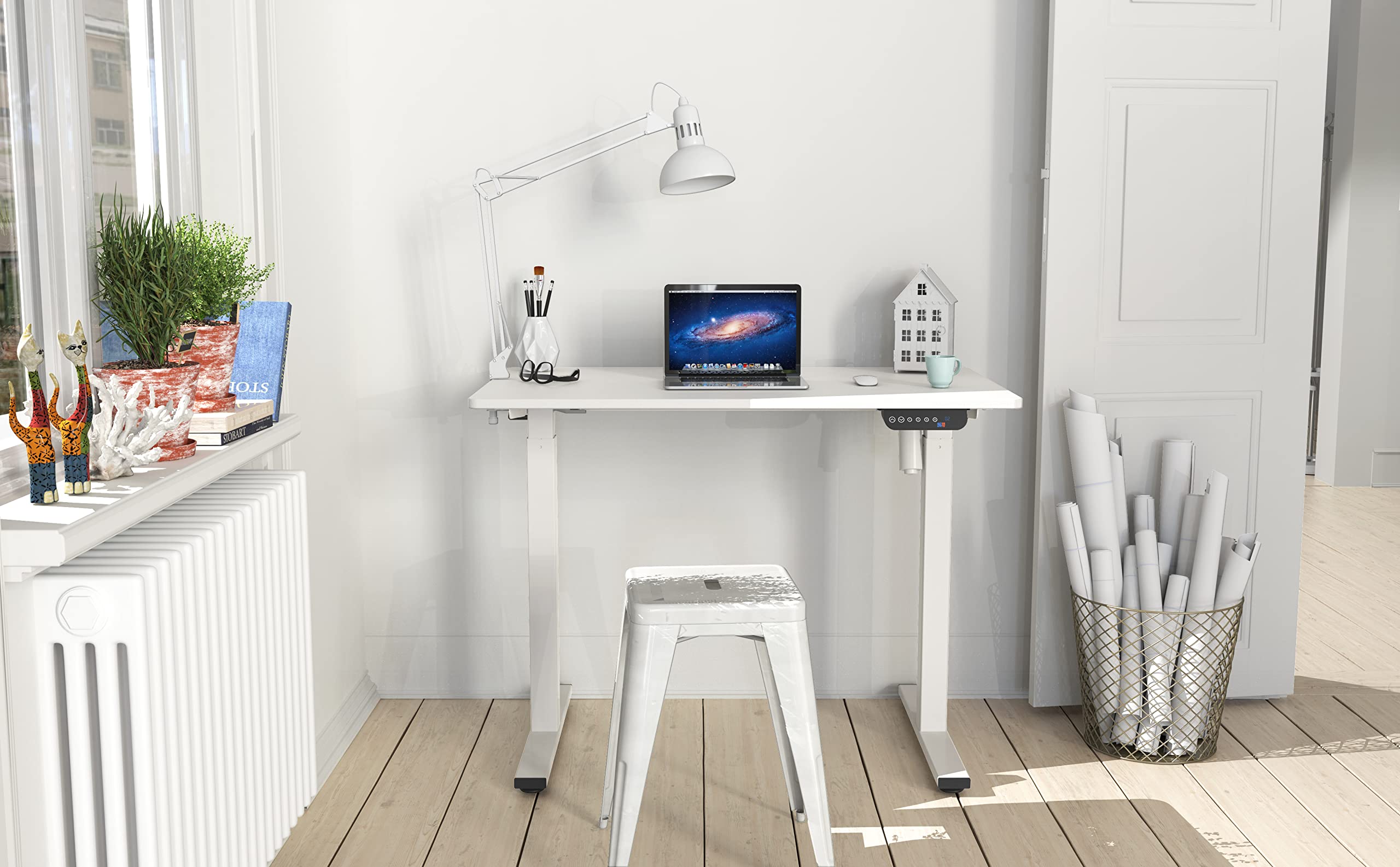 Height Adjustable Standing Desk with Memory Preset Feature