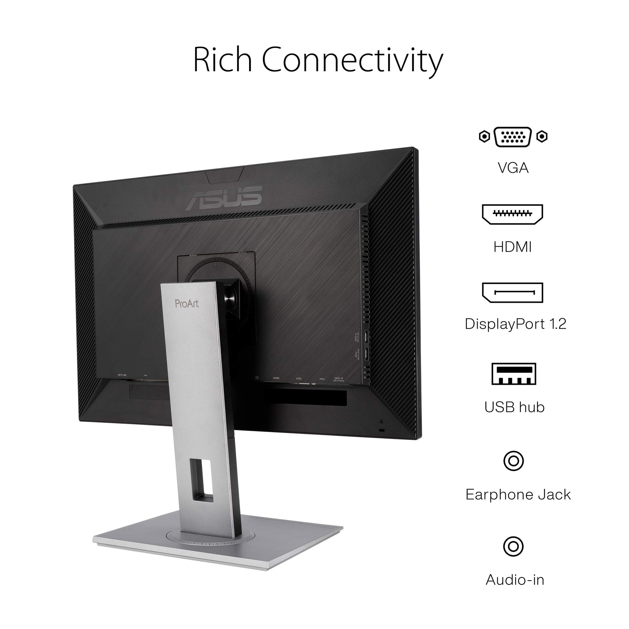 ASUS ProArt 24 Inch Monitor with 100 Percent sRGB Accuracy