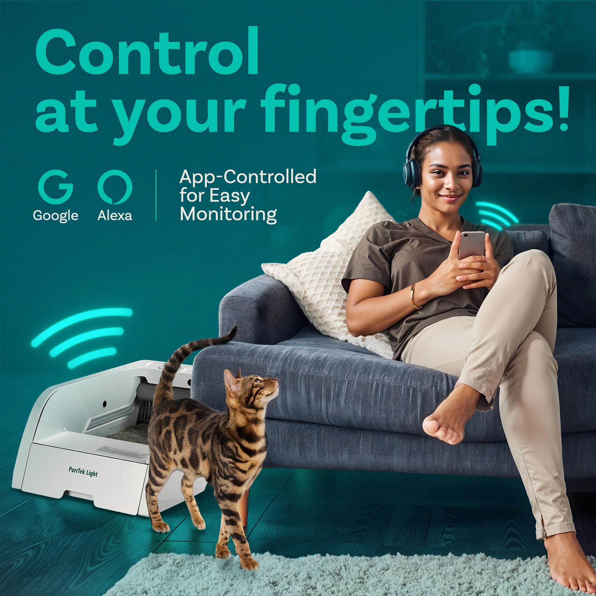Self Cleaning Litter Box With Smart App Control