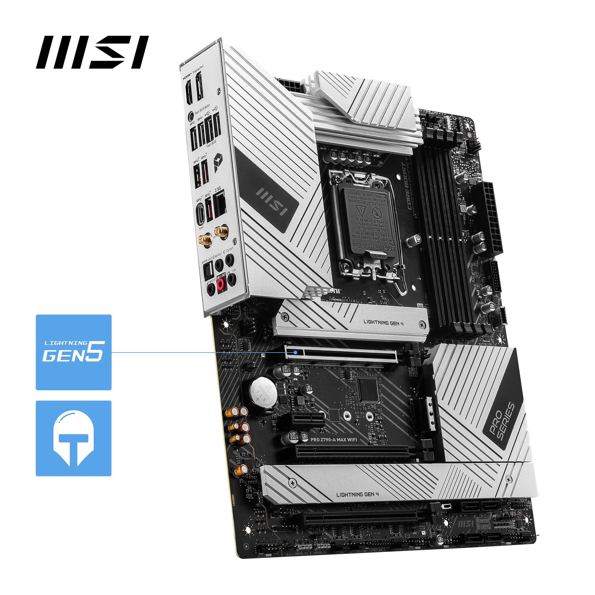 MSI PRO Z790-A MAX WiFi Motherboard With DDR5 Optimization