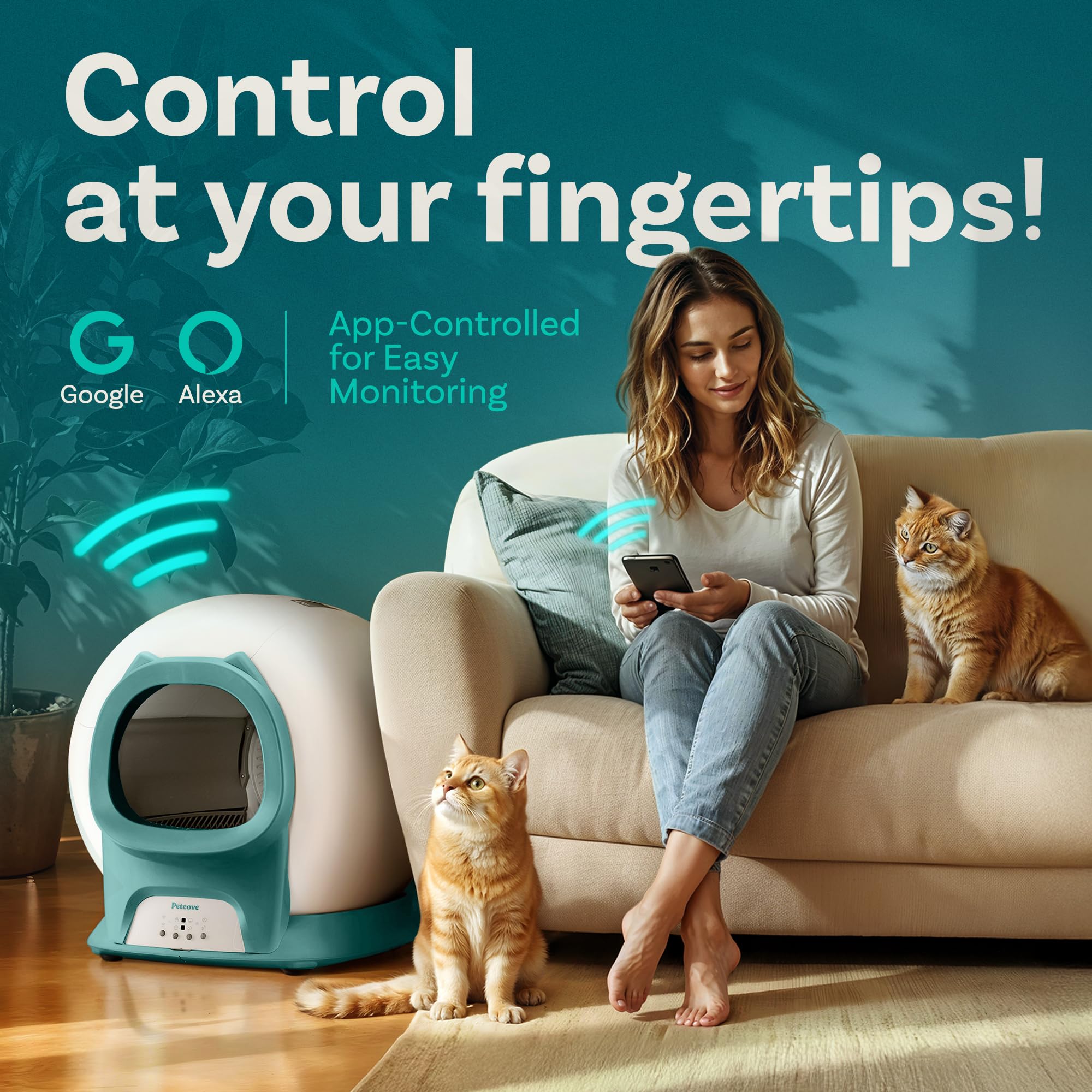 Self Cleaning Litter Box with App Control
