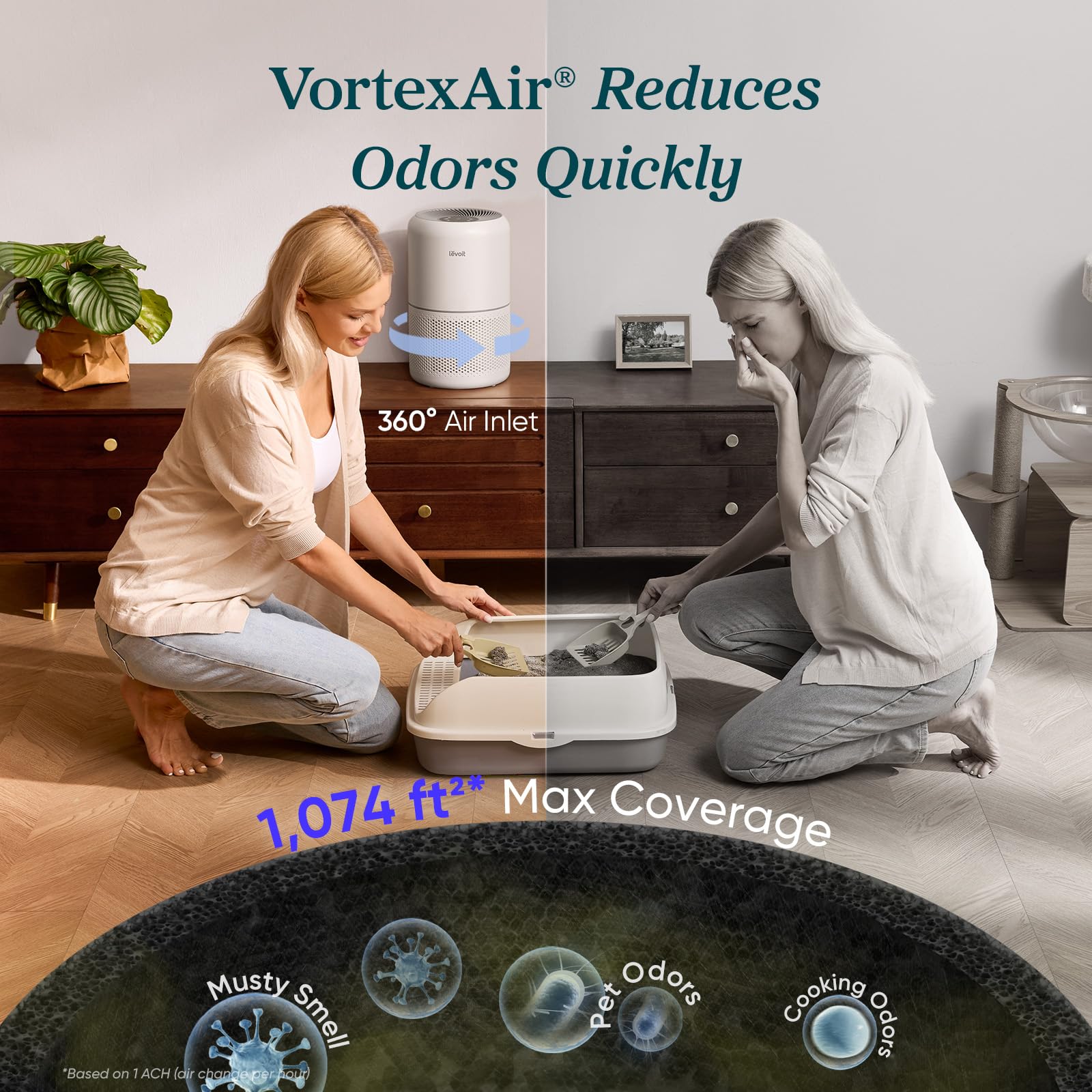 Levoit Air Purifier for Home Allergies and Pet Hair