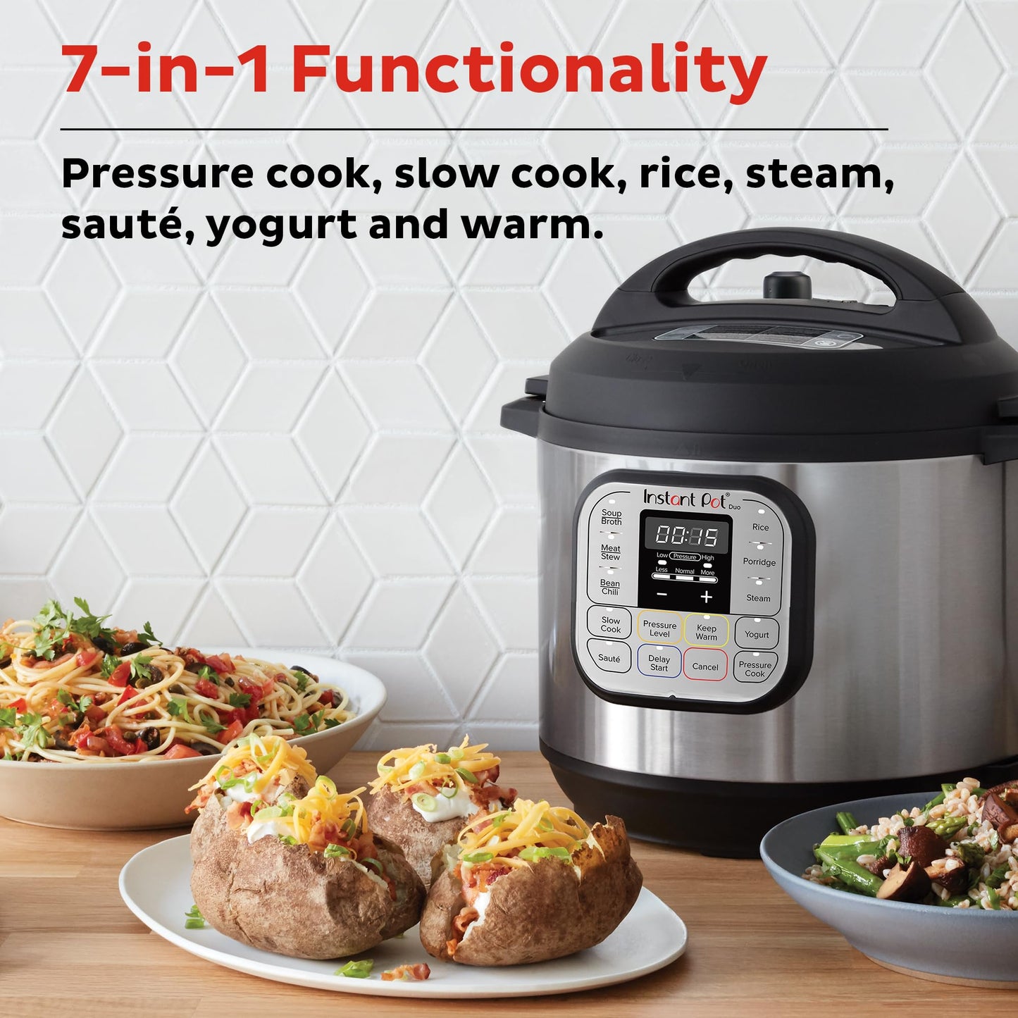 Instant Pot Duo Mini Electric Pressure Cooker with Recipe App