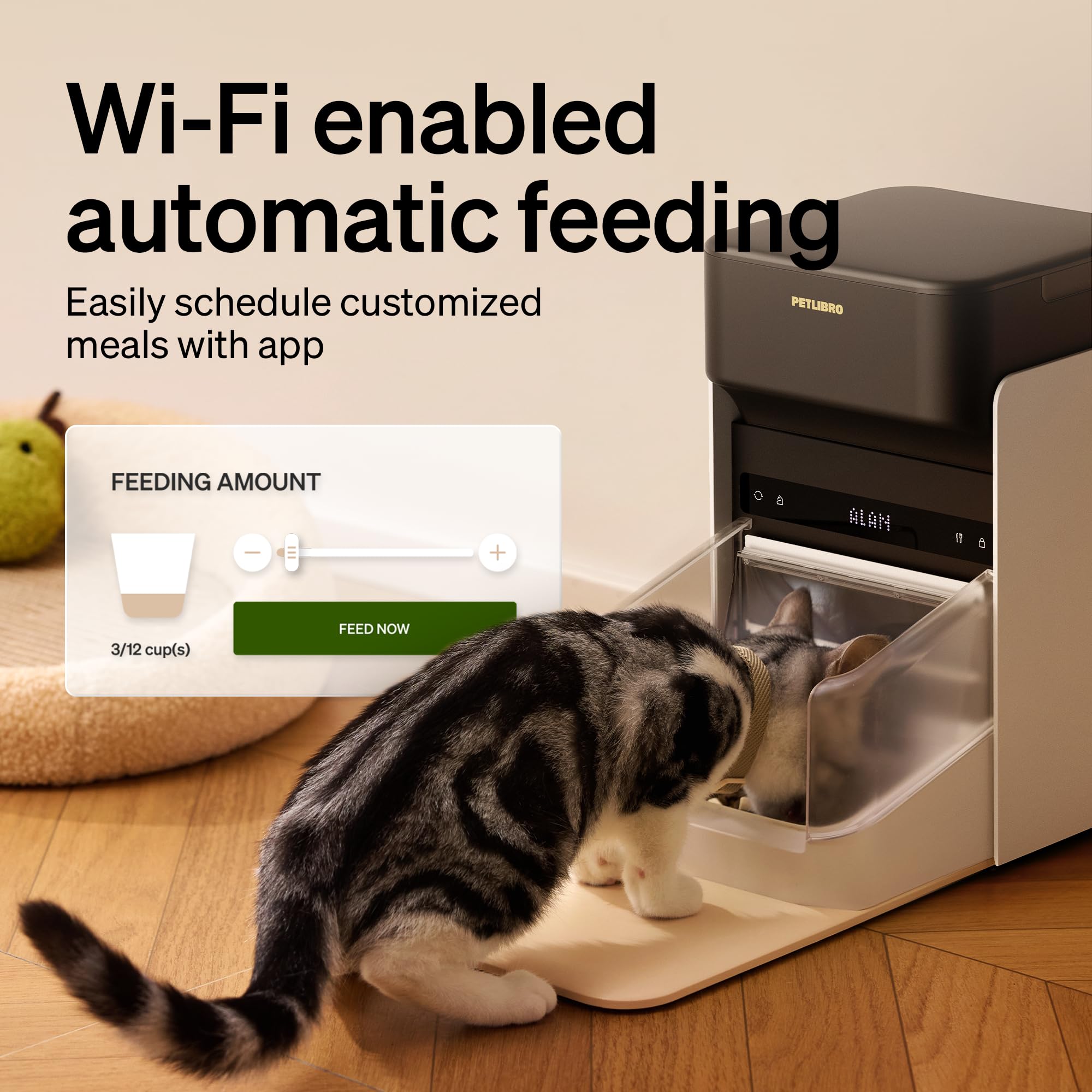 Automatic Cat Feeder With App Control For Convenient Feeding