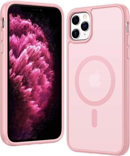 FNTCASE IPhone 16 Case Clear Magnetic MagSafe Screen Protector Drop Proof Rugged