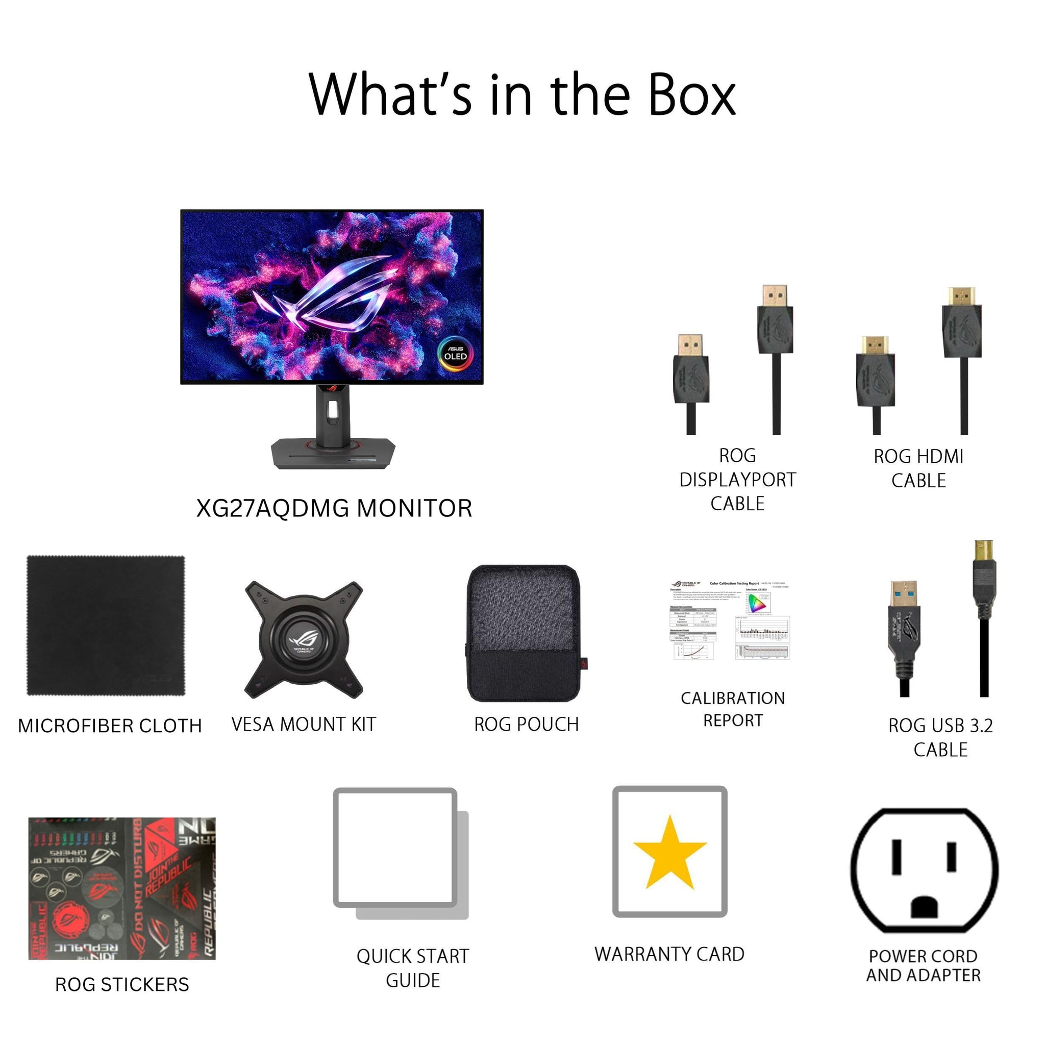 ASUS ROG Strix 27 Inch 1440P OLED Gaming Monitor