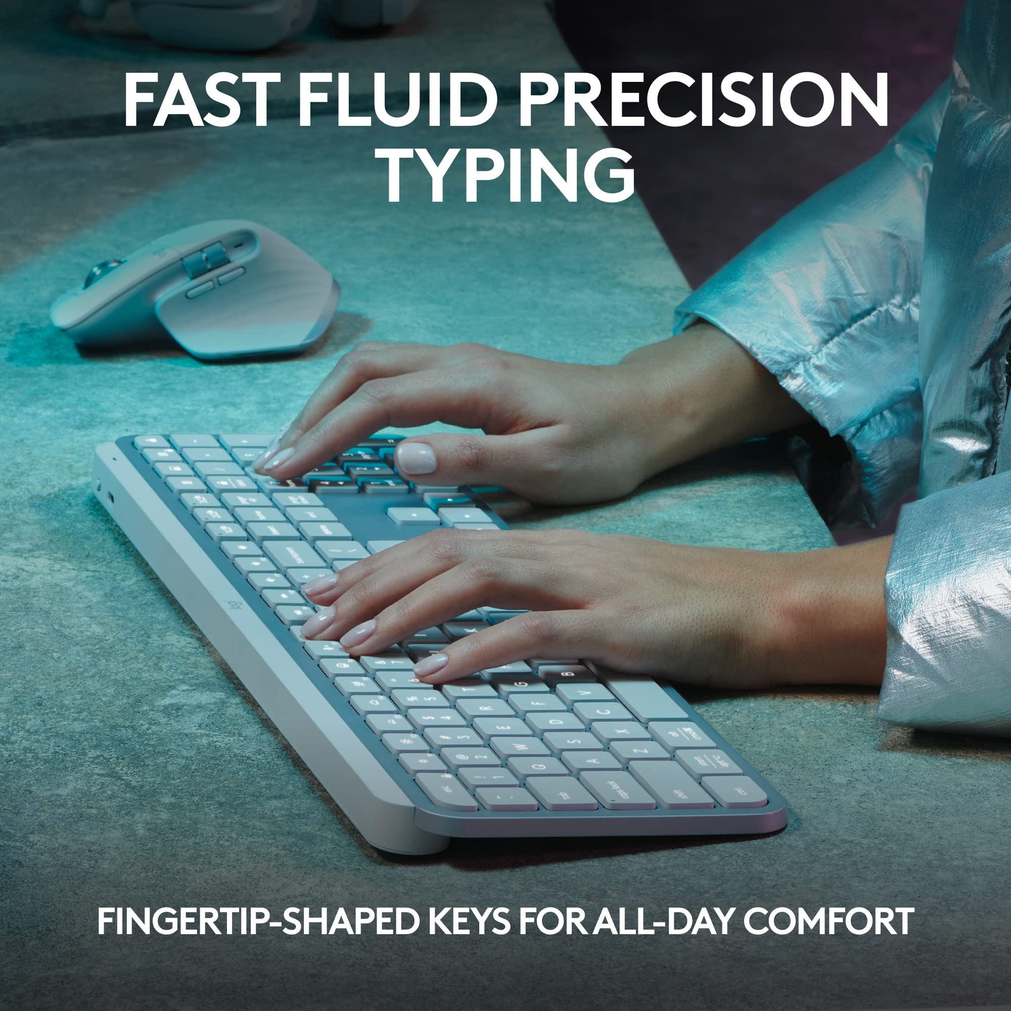 Logitech MX Keys S Wireless Keyboard with Smart Backlighting