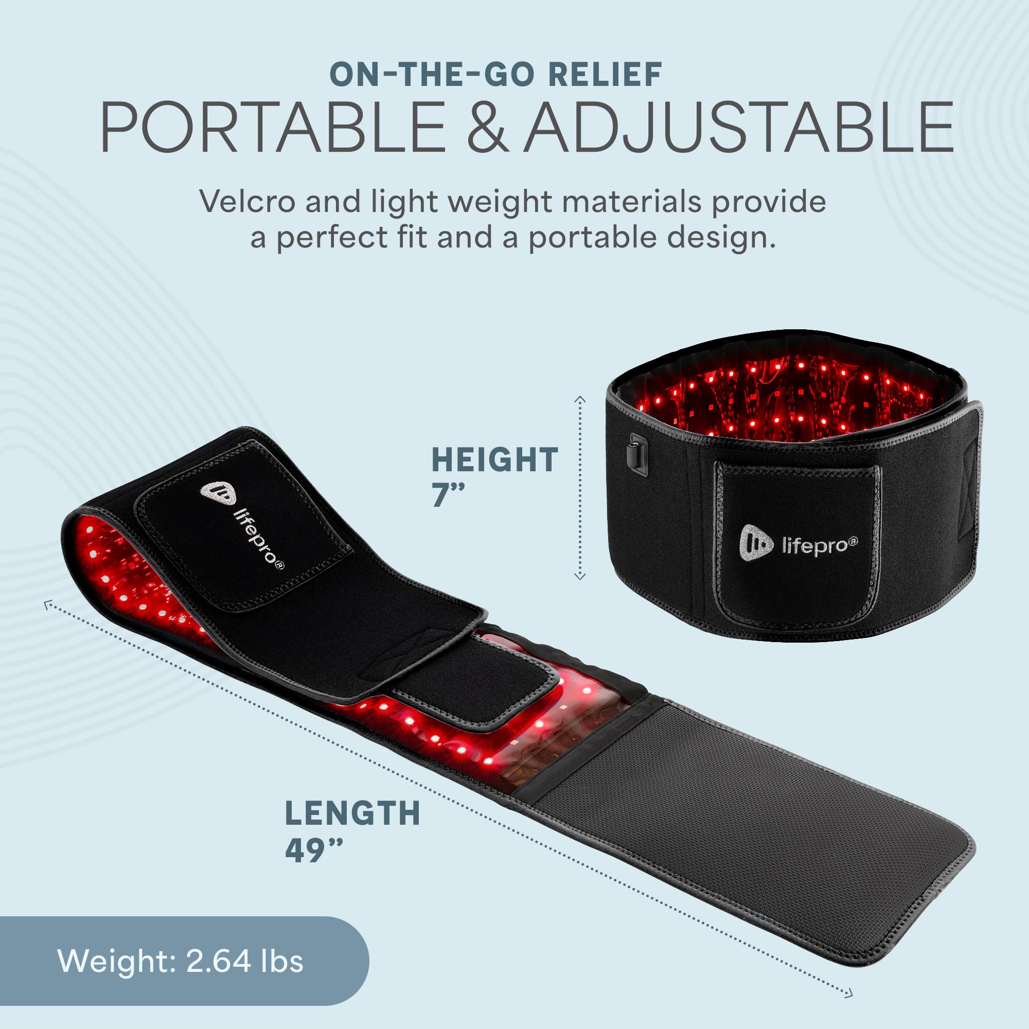 Lifepro Red Light Therapy Belt for Muscle Relaxation