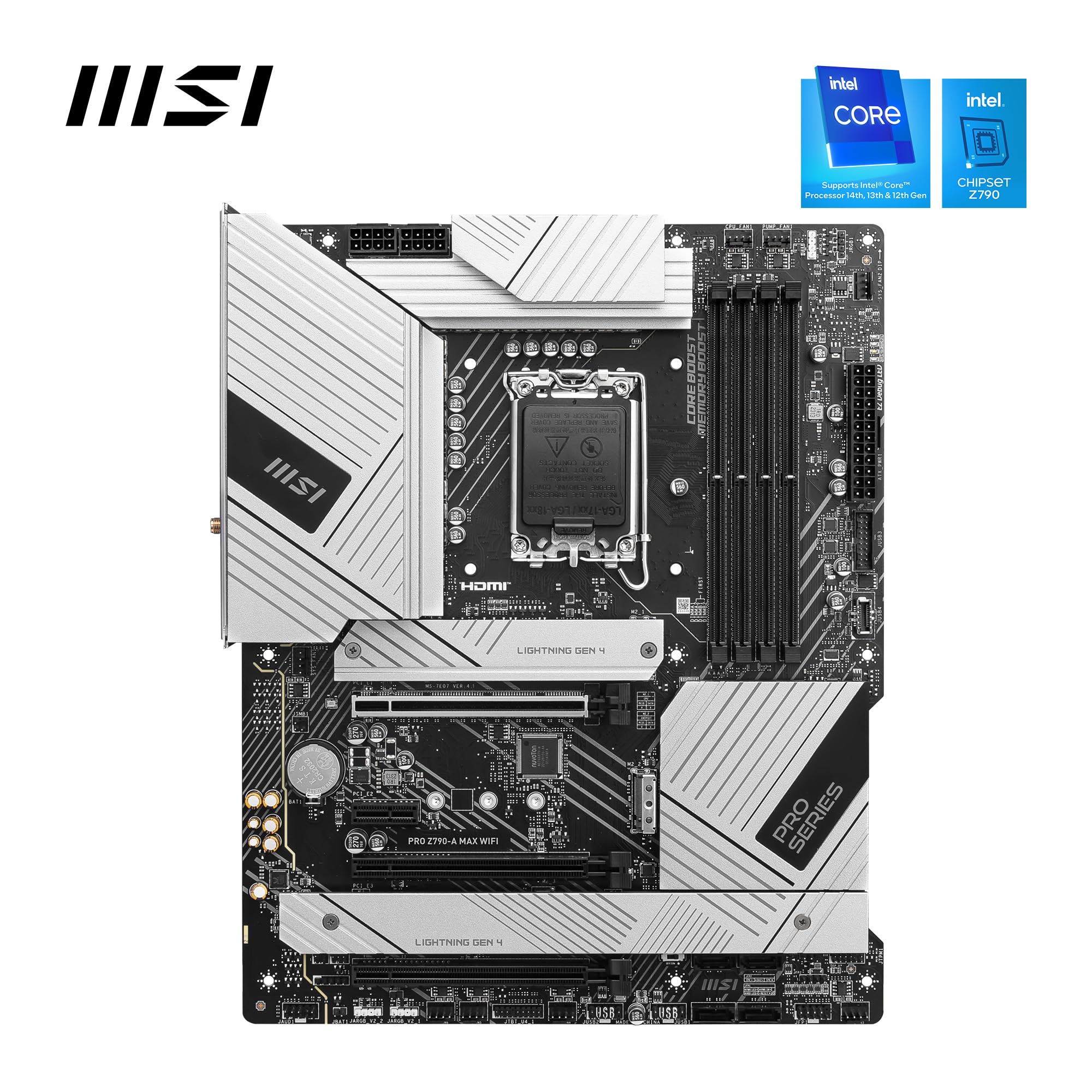 MSI PRO Z790-A MAX WiFi Motherboard With DDR5 Optimization