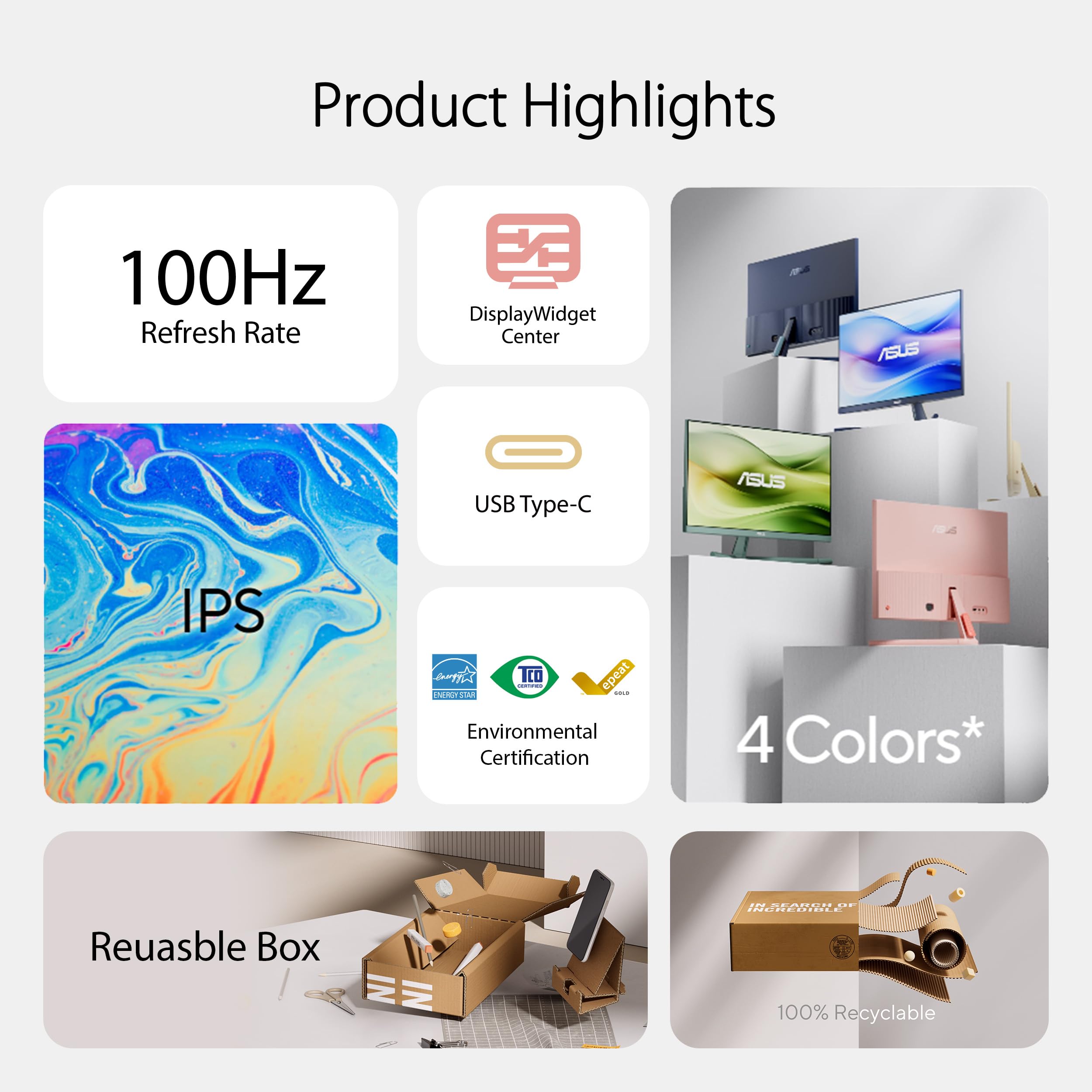 ASUS 24 Inch Full HD Eye Care Monitor with 120Hz Refresh Rate
