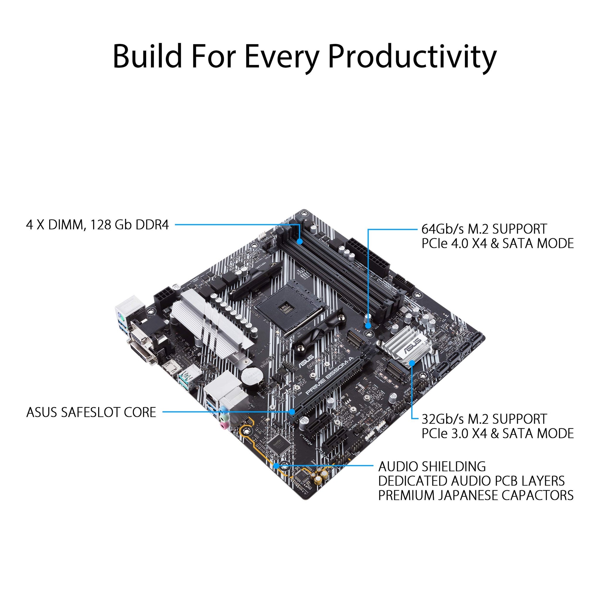 ASUS Prime B550M-A WiFi II Motherboard with PCIe 4.0