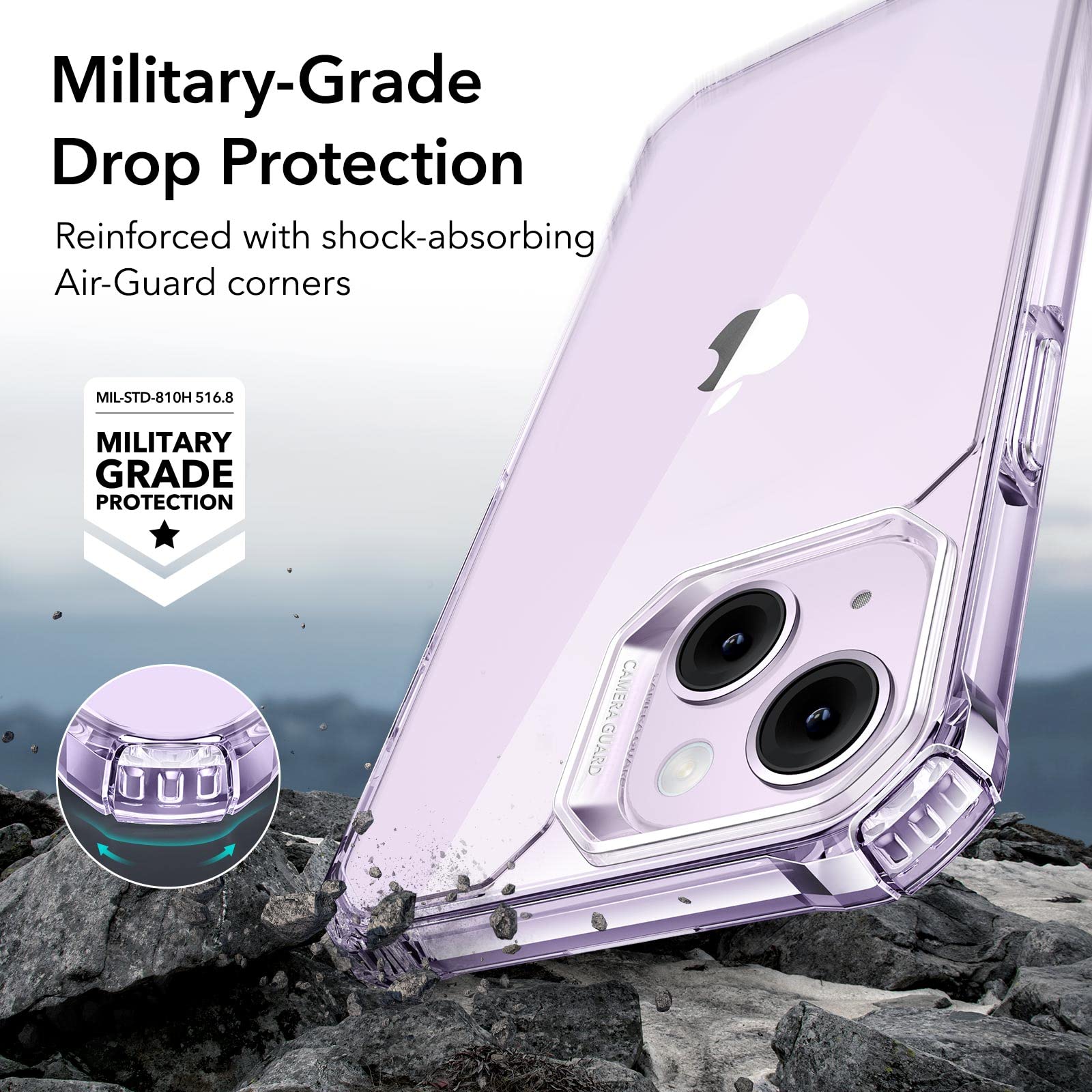 Military-Grade Clear Case for iPhone 14 and 13