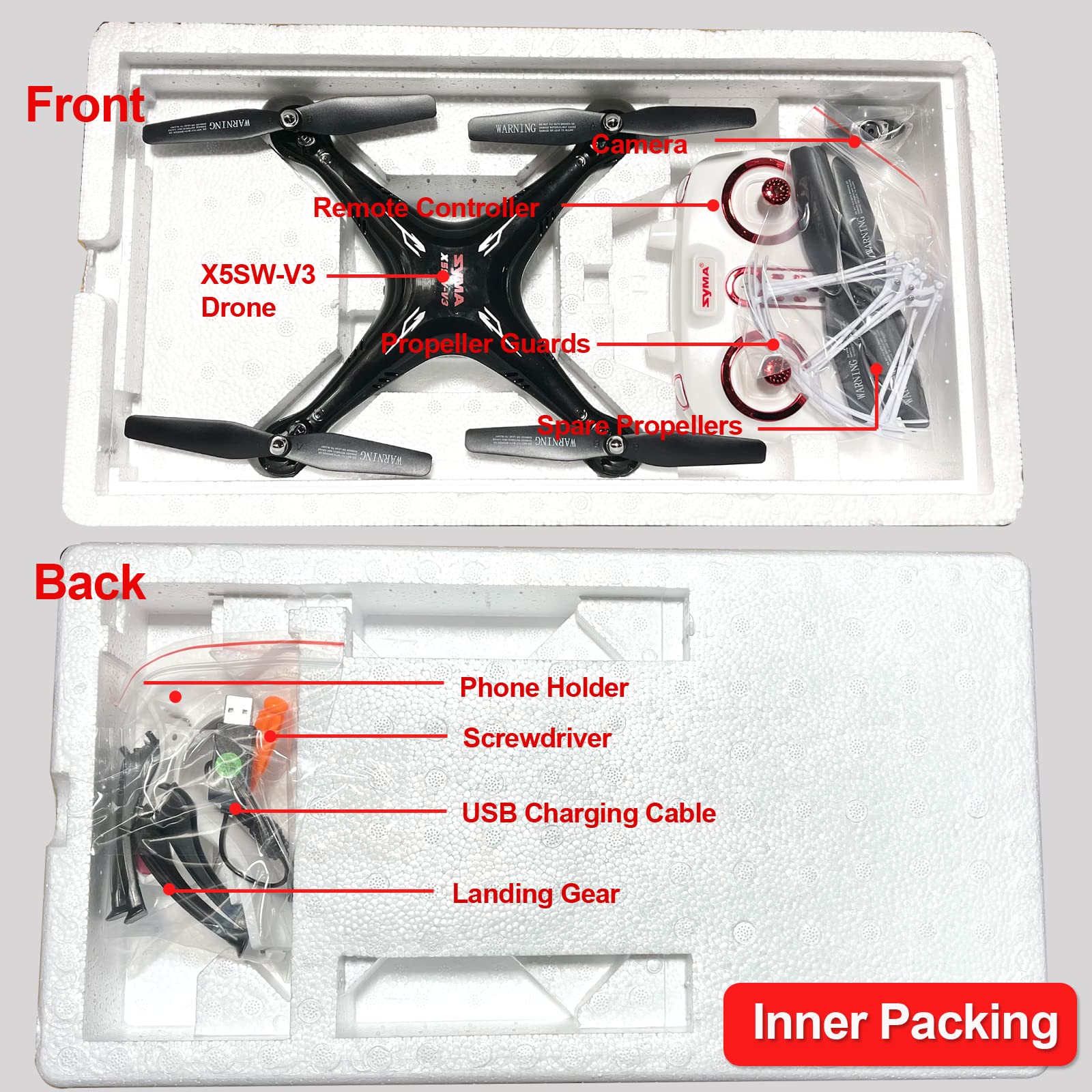 Cheerwing Syma X5SW V3 Drone with 720P Camera