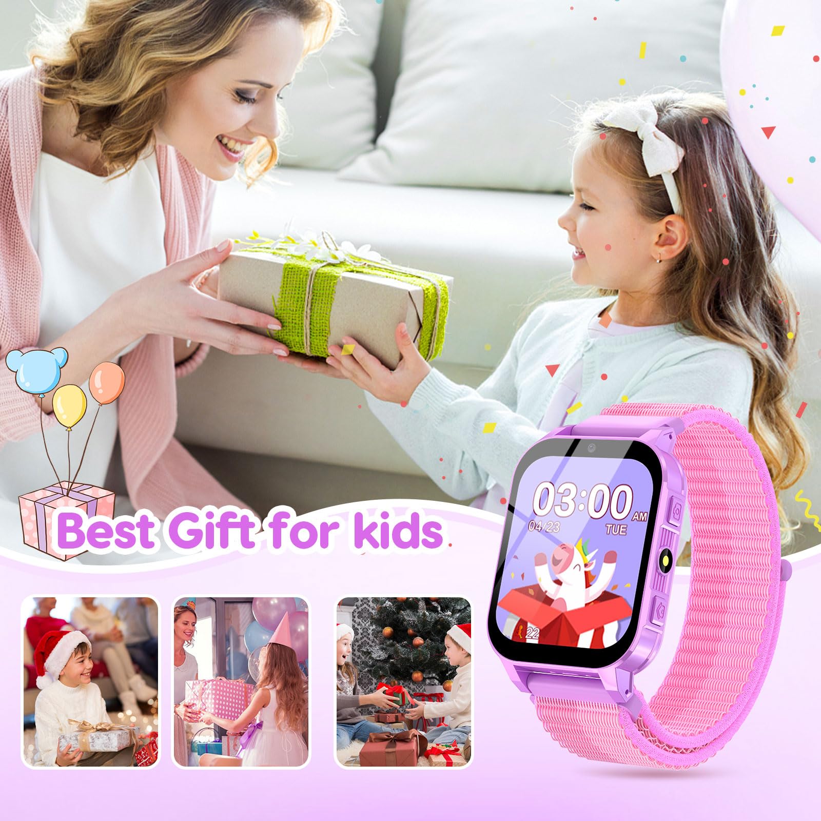 Kids Smartwatch With Educational Games And Camera HD