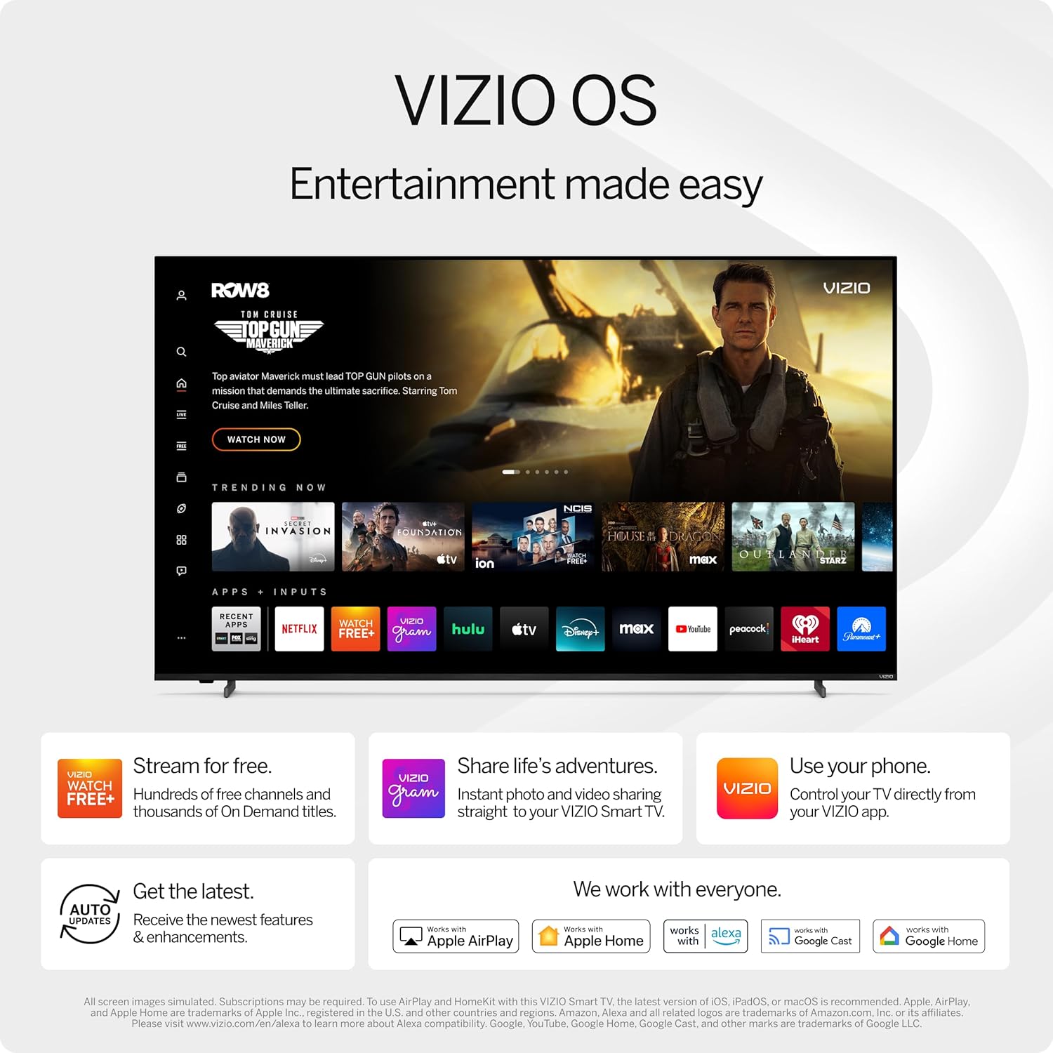 VIZIO 32 Inch HD Smart TV with Built In Bluetooth