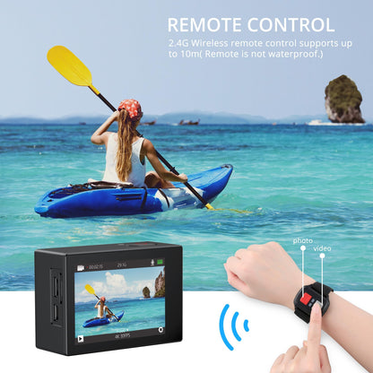 4K Waterproof Action Camera with WiFi and Remote