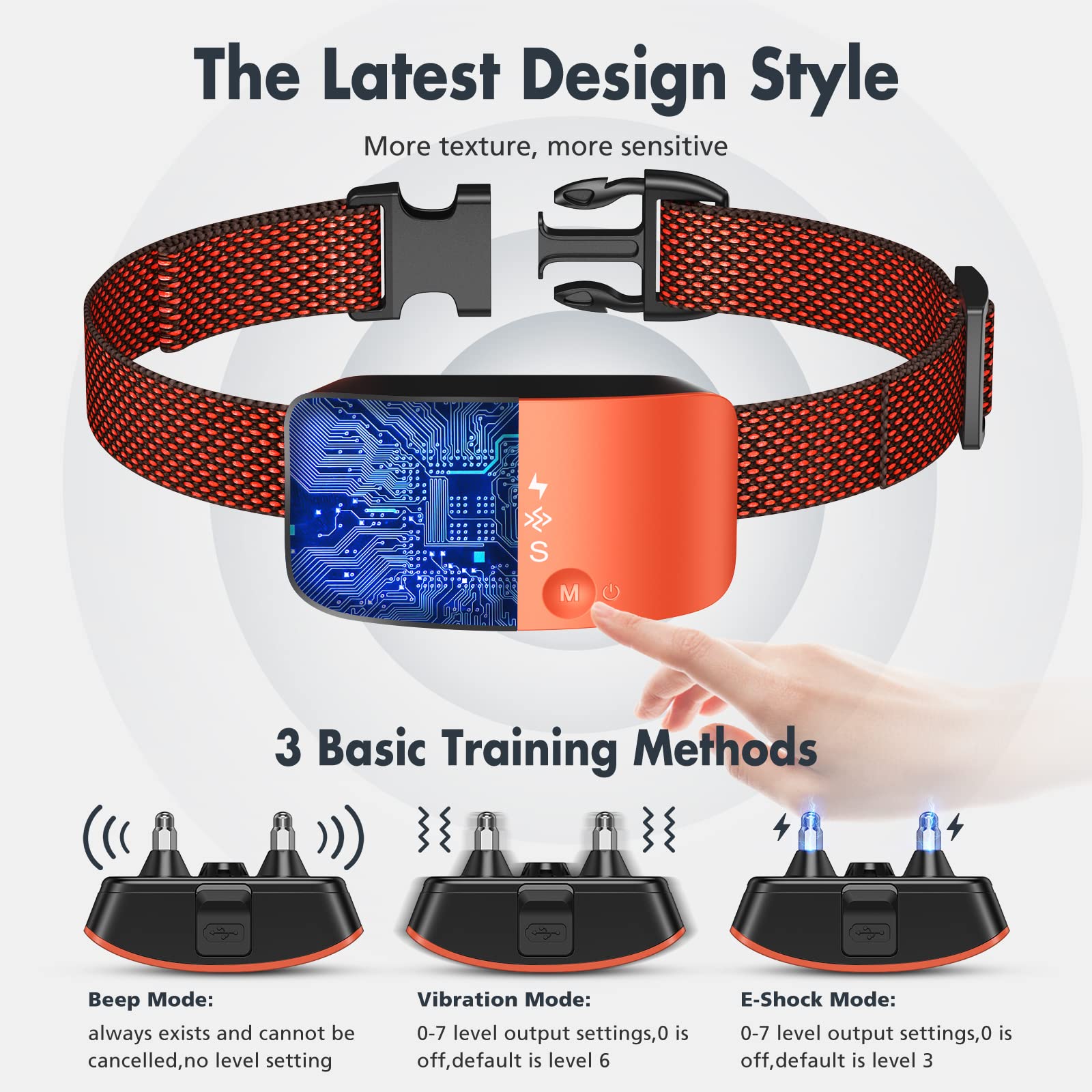 Rechargeable Anti Barking Collar for Dogs with Adjustable Sensitivity