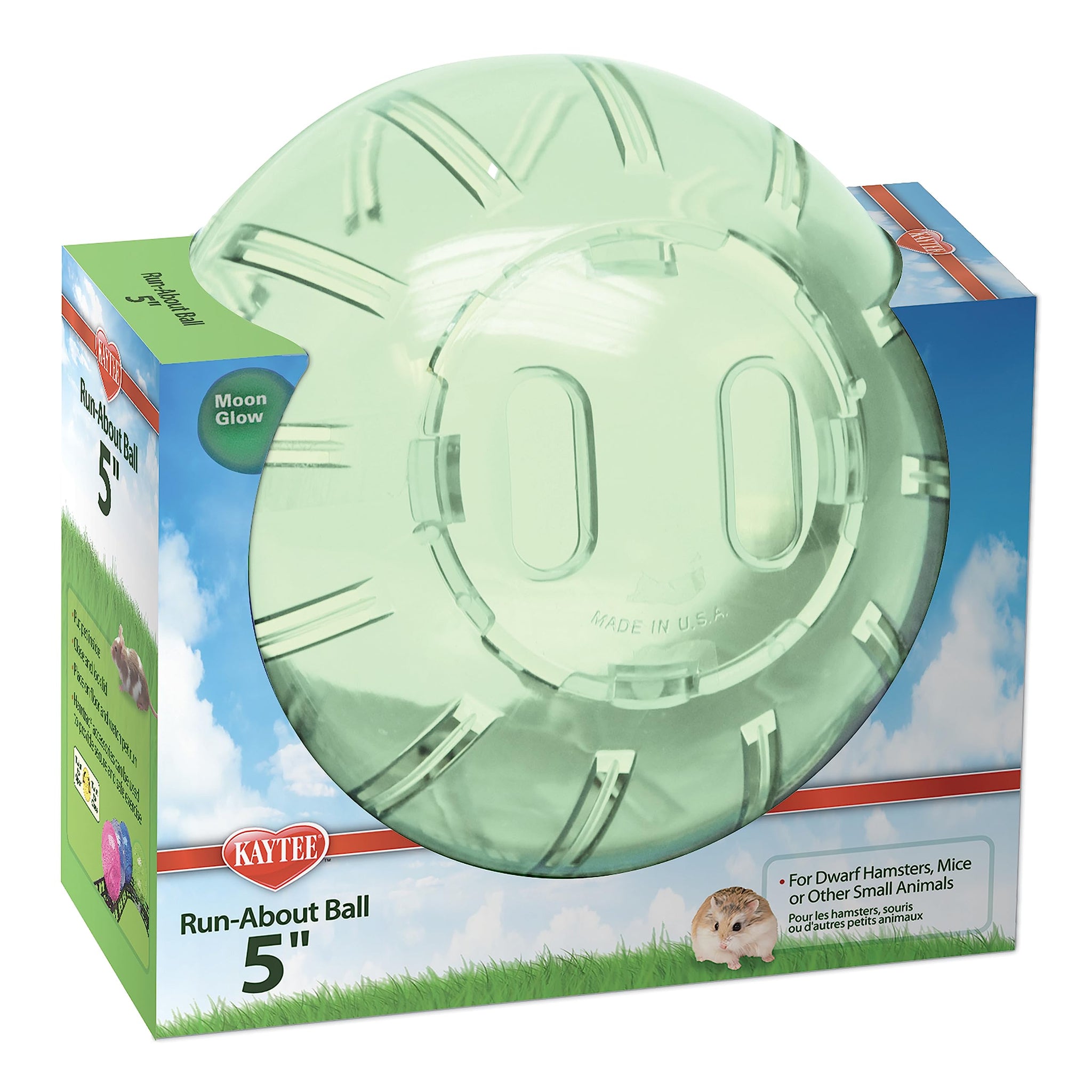 Kaytee 5 Inch Clear Exercise Ball for Dwarf Hamsters