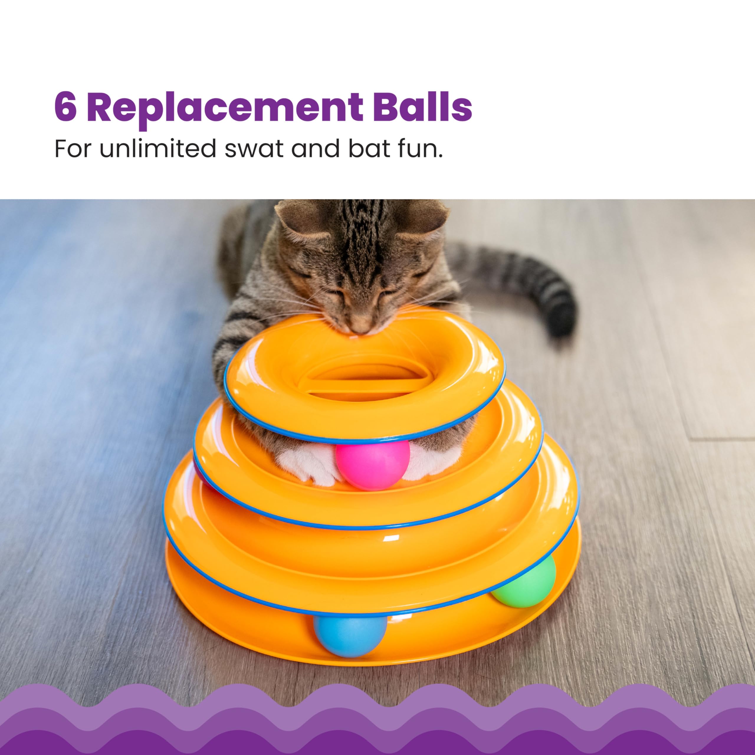 Interactive Three Level Cat Track Toy for Endless Fun