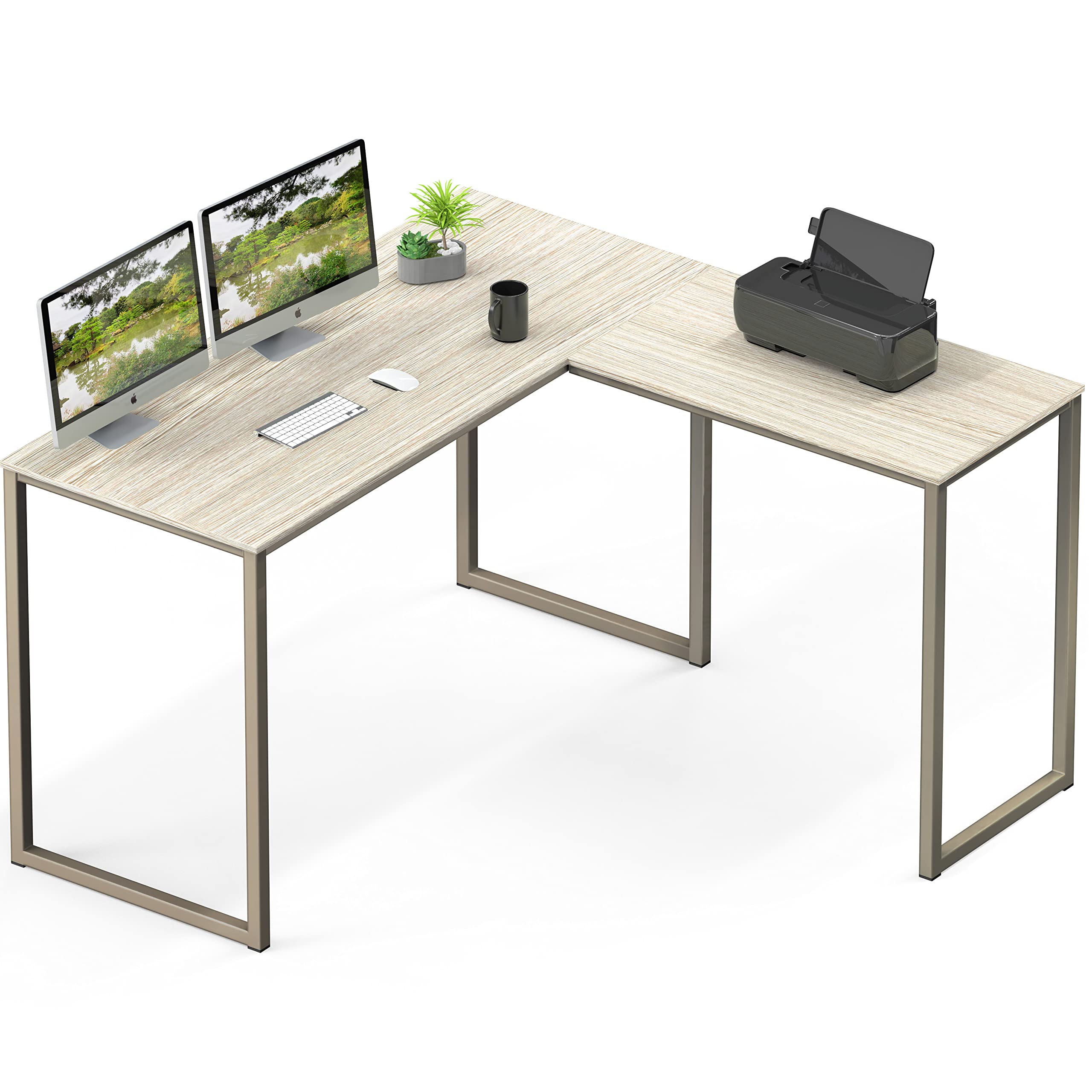 L Shape Home Office Desk for Maximal Workspace