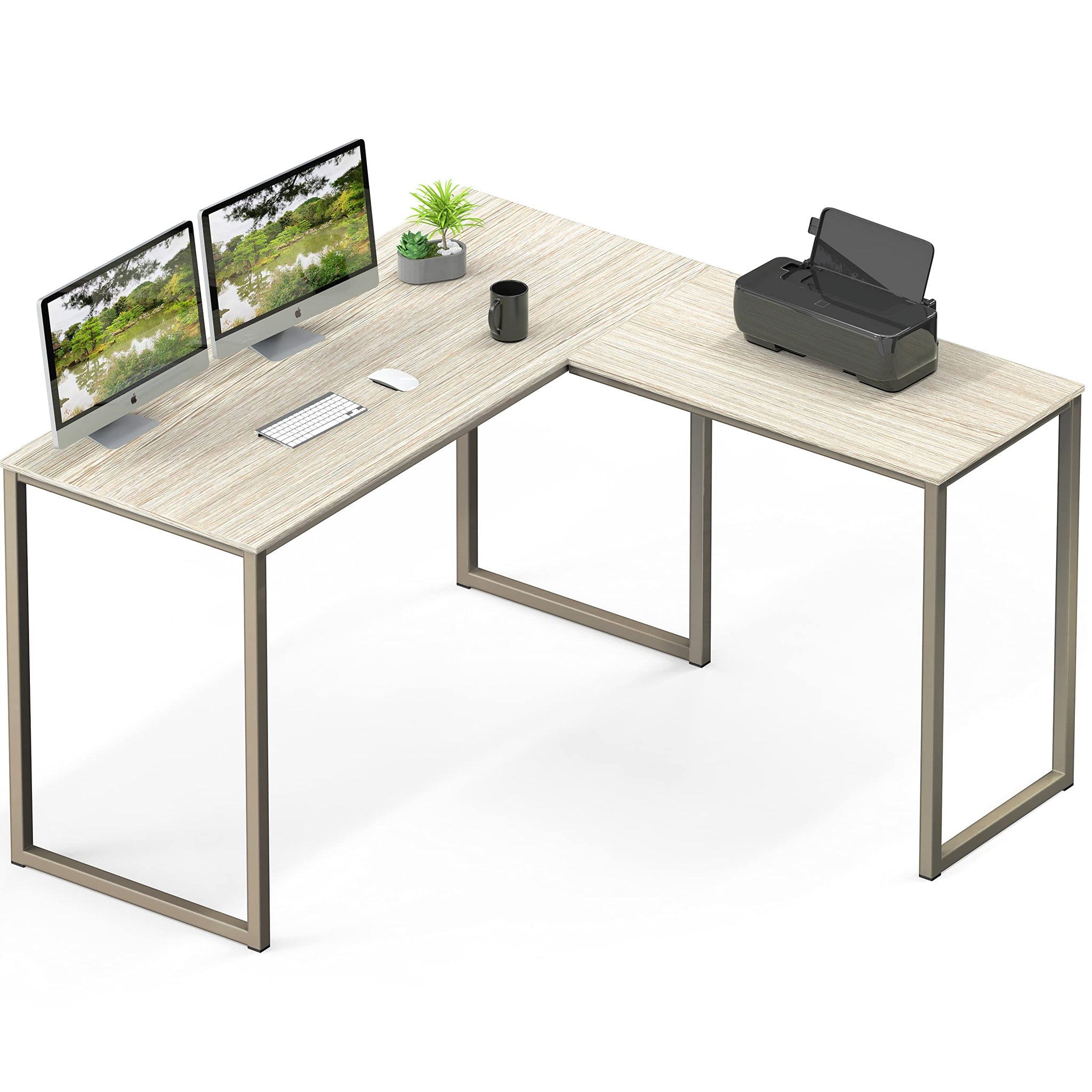 L Shape Home Office Desk for Maximal Workspace