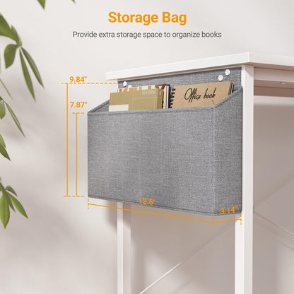 CubiCubi L Shaped Desk with Reversible Storage Options