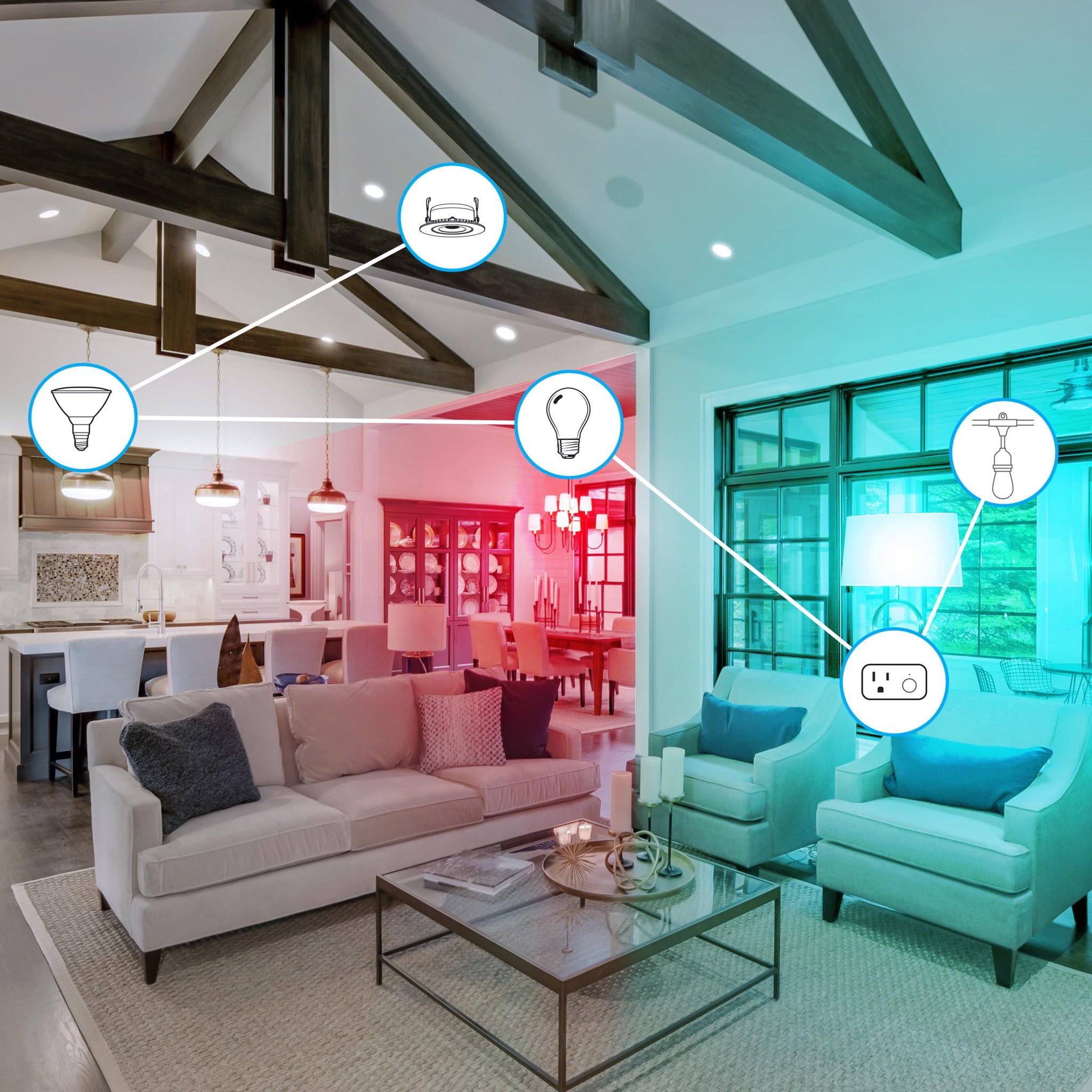 Smart RGB Color Changing LED Bulbs for Home Automation