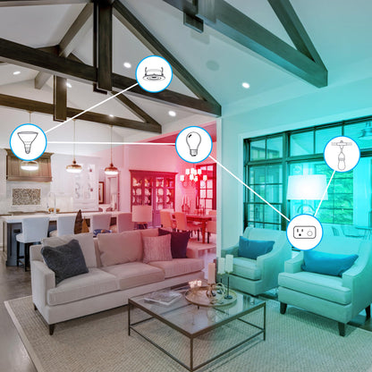 Smart RGB Color Changing LED Bulbs for Home Automation