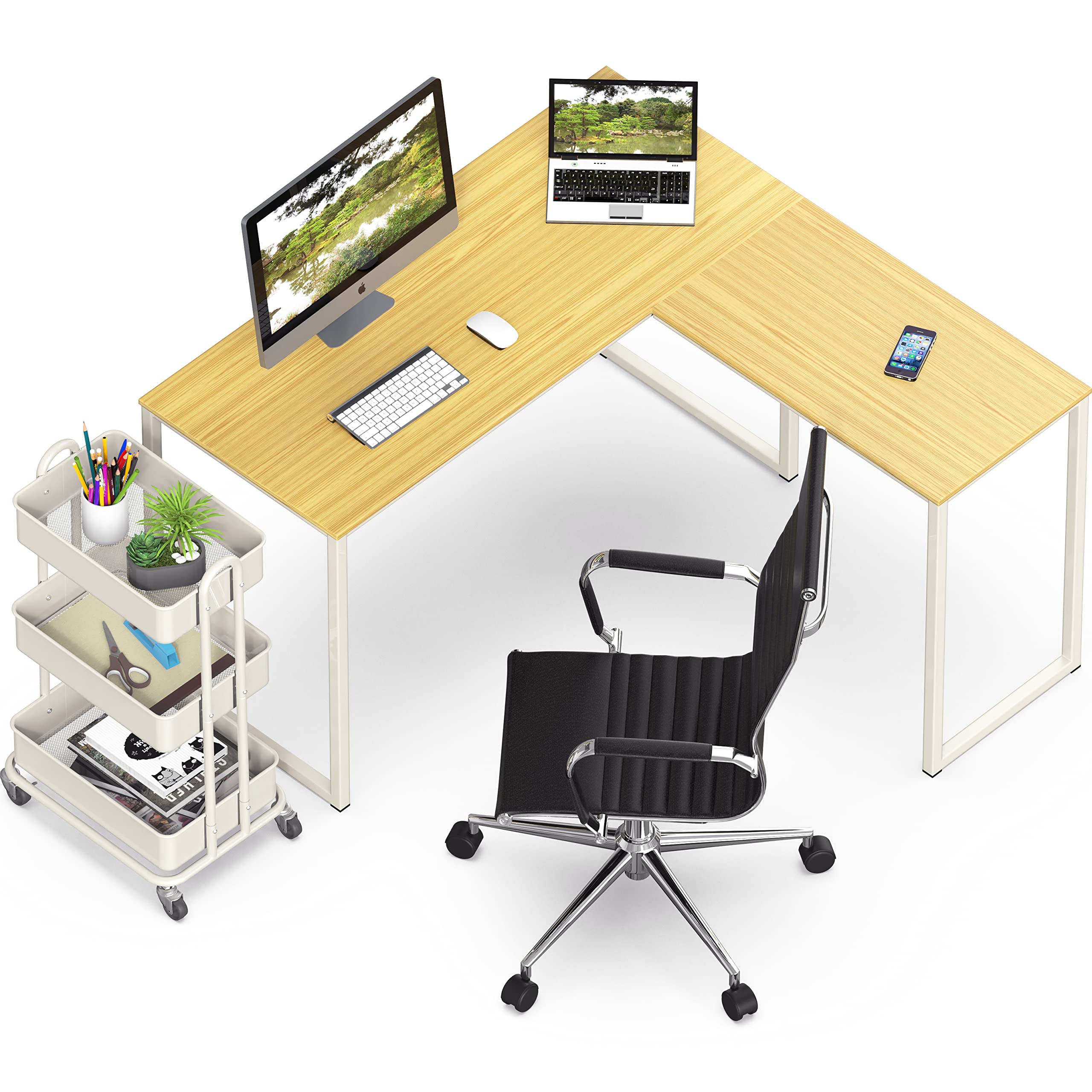 L Shape Home Office Desk for Maximal Workspace
