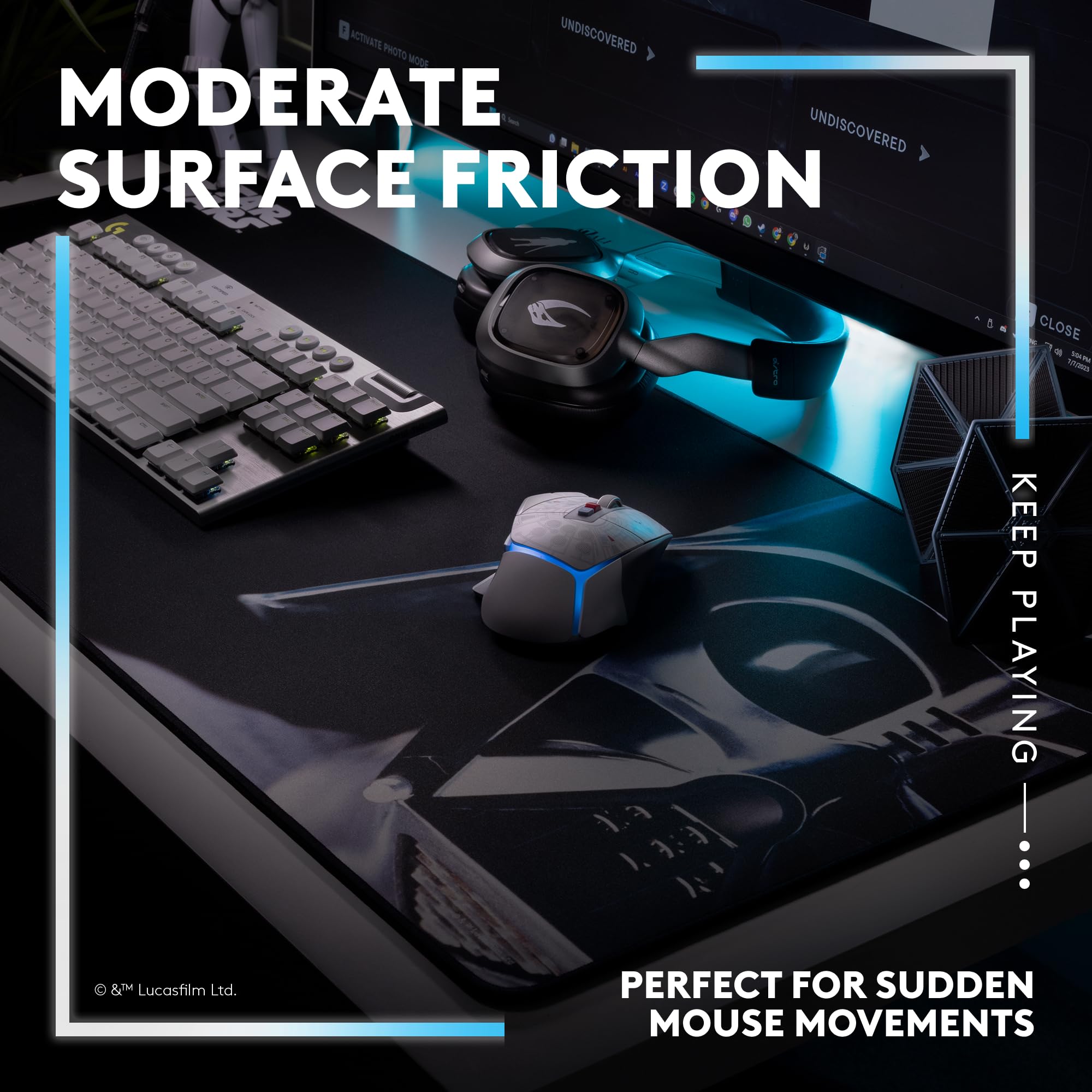 Logitech G840 XL Gaming Mouse Pad for Enhanced Comfort