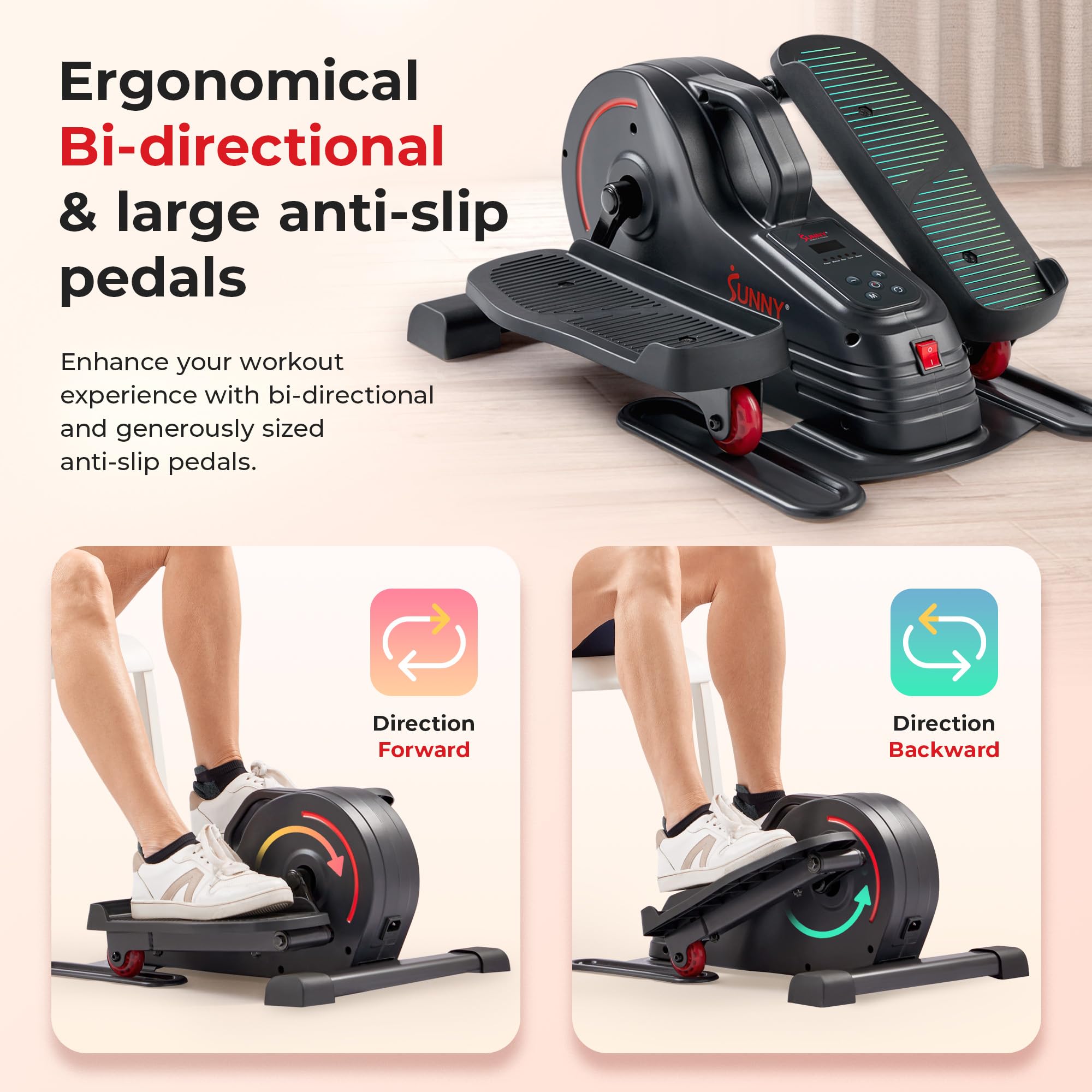 Portable Under Desk Elliptical Exerciser for Seniors