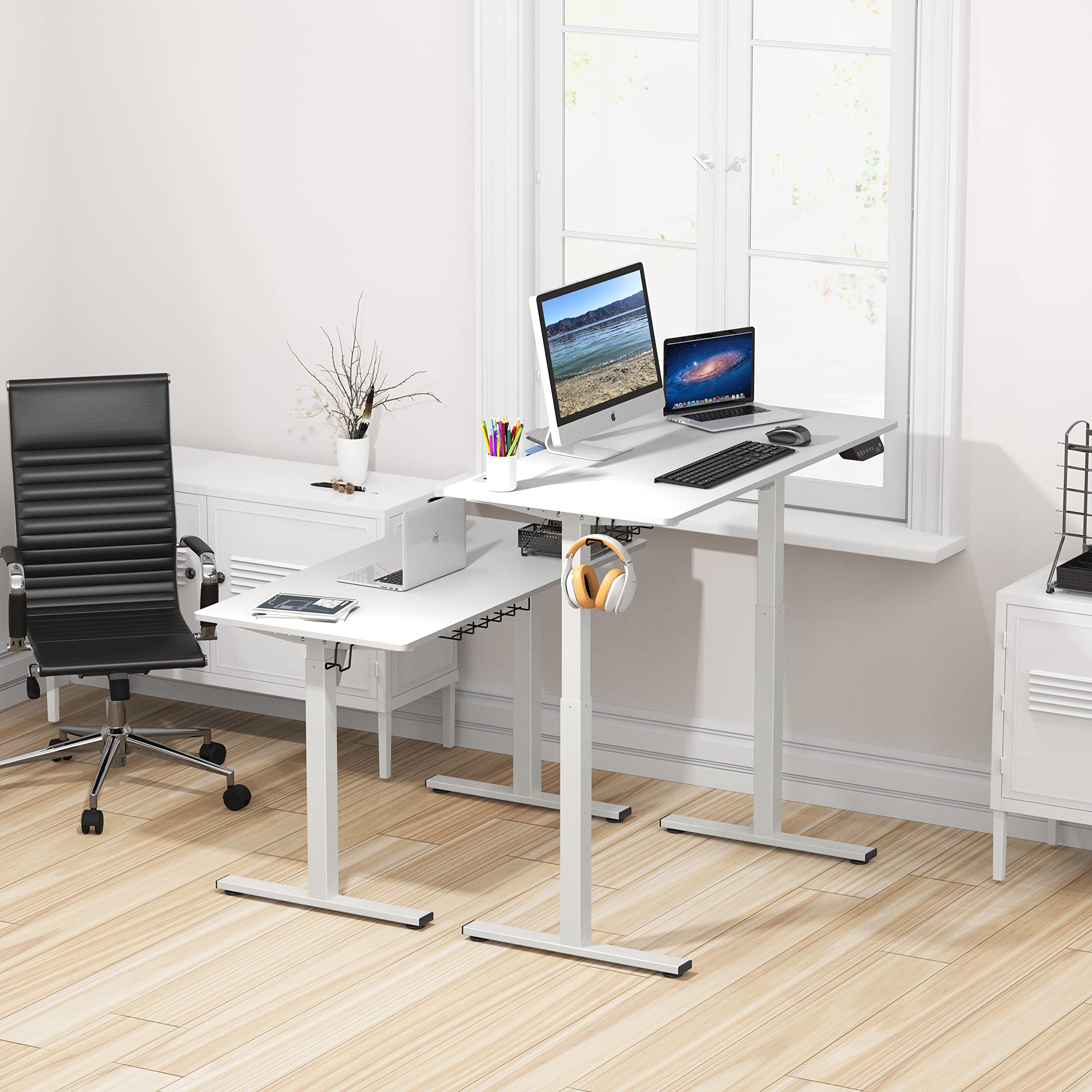Height Adjustable Standing Desk with Memory Preset Feature