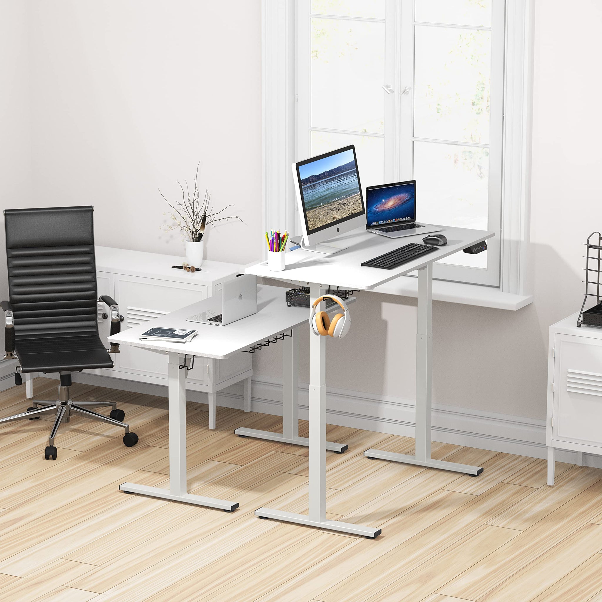 Height Adjustable Standing Desk with Memory Preset Feature