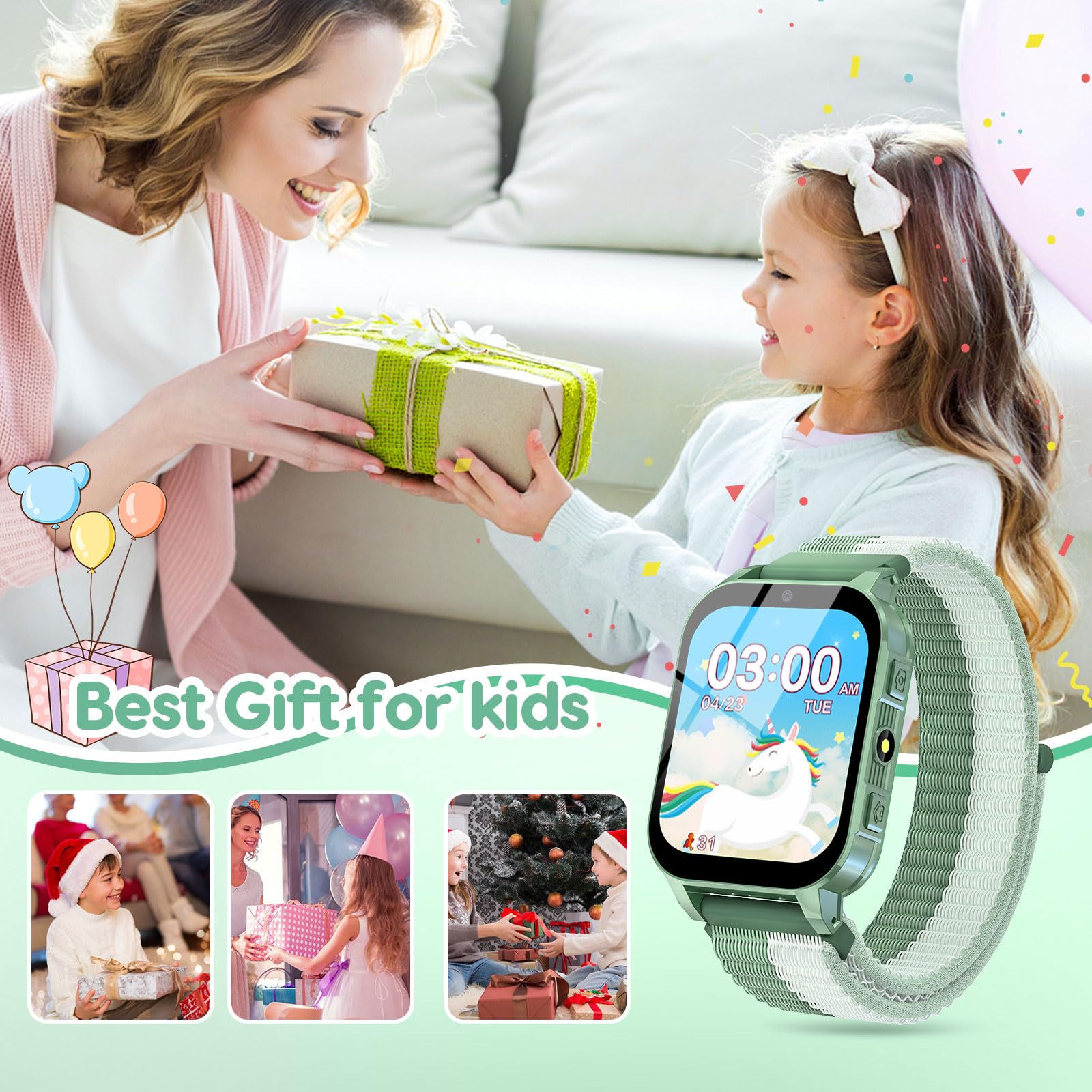 Kids Smartwatch With Educational Games And Camera HD