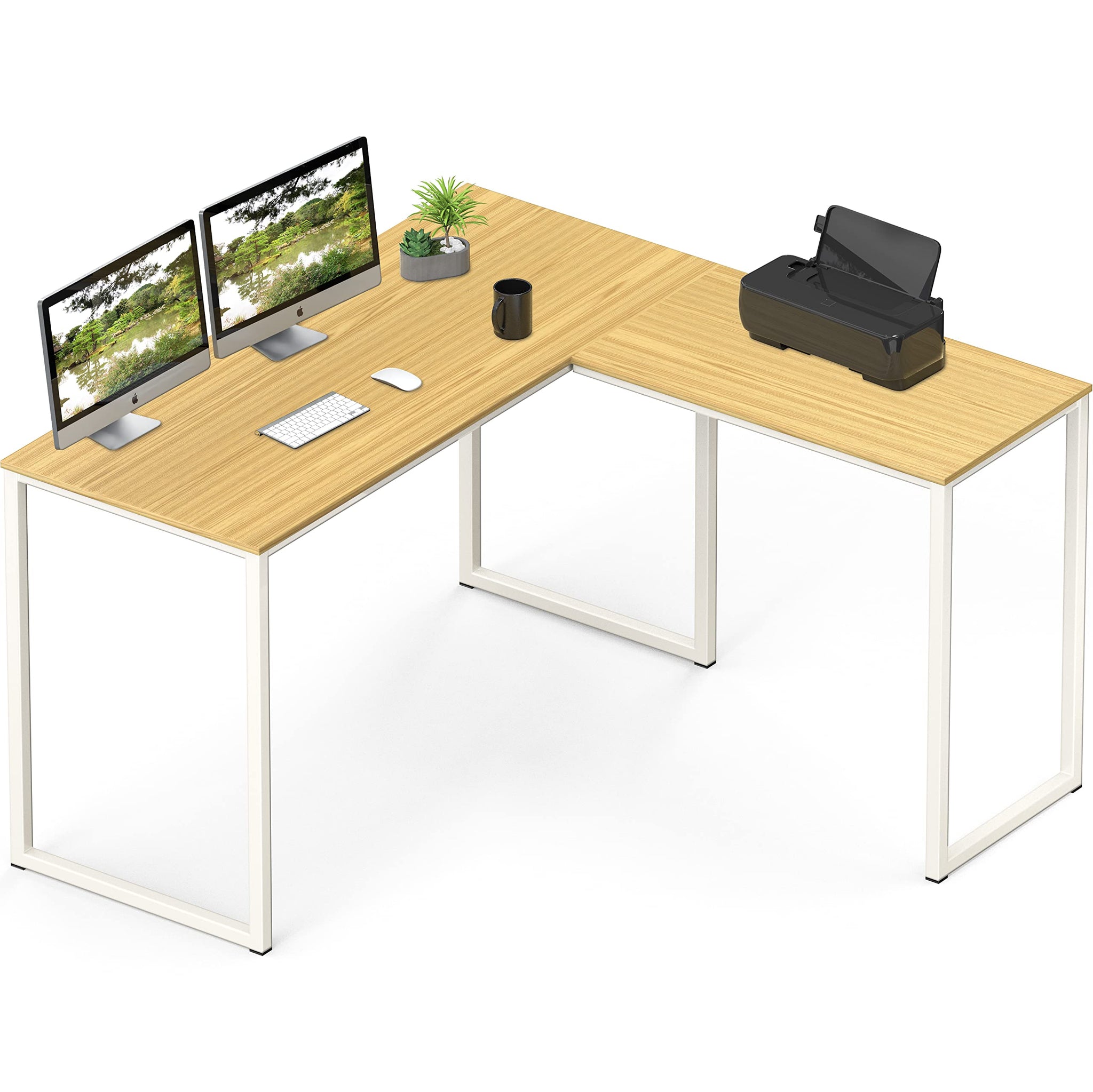 L Shape Home Office Desk for Maximal Workspace