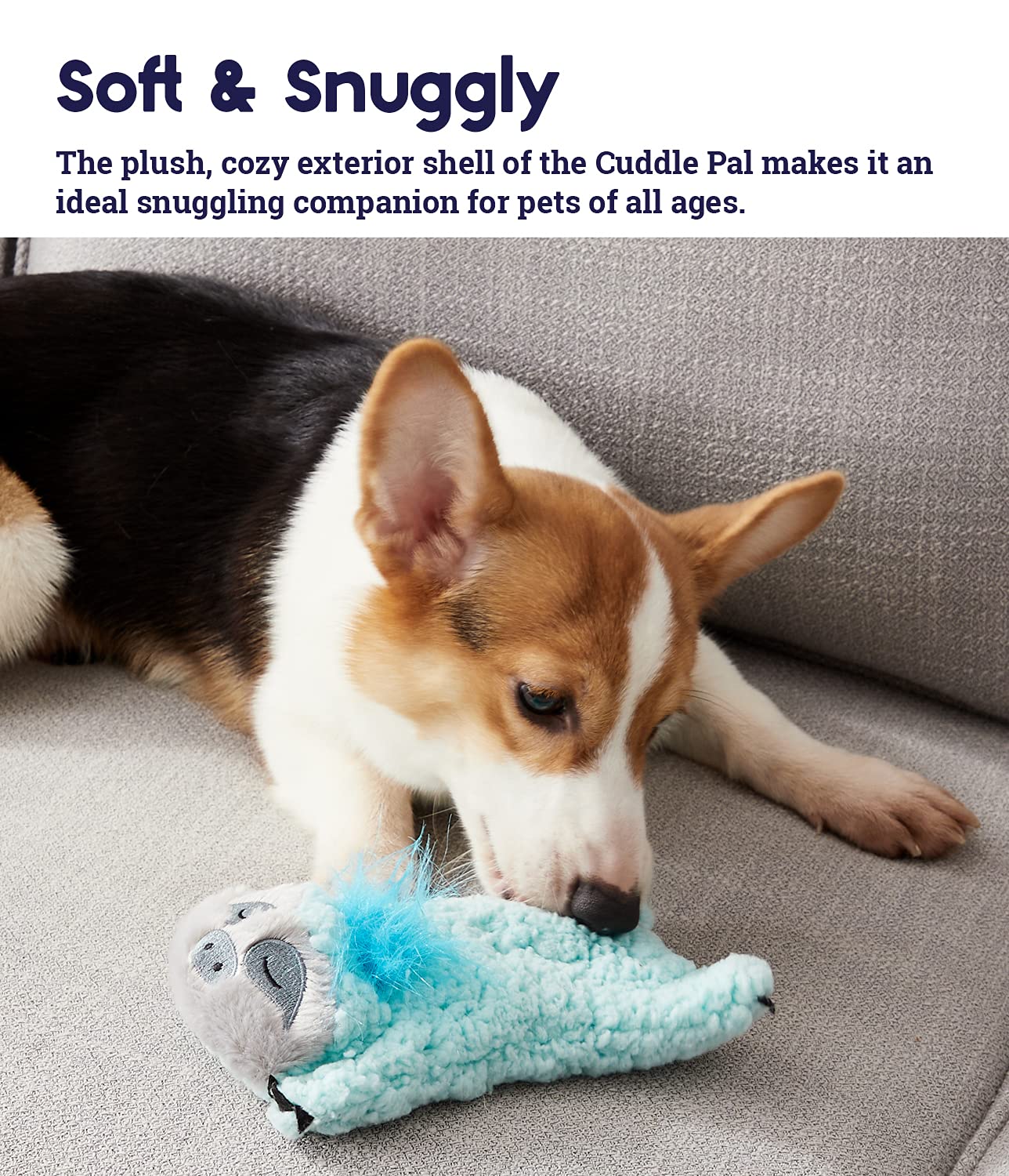 Calming Cat Toy with Purring Sound for Stress Relief