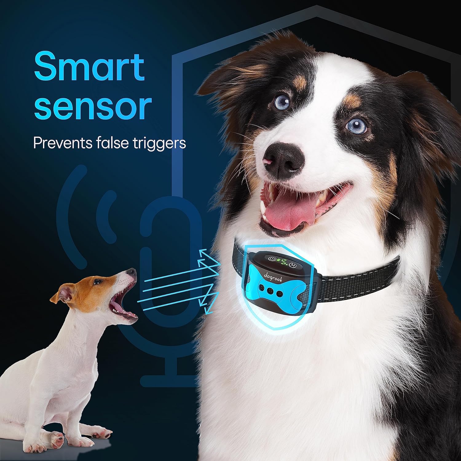 Rechargeable Dog Bark Collar with Beep and Vibration