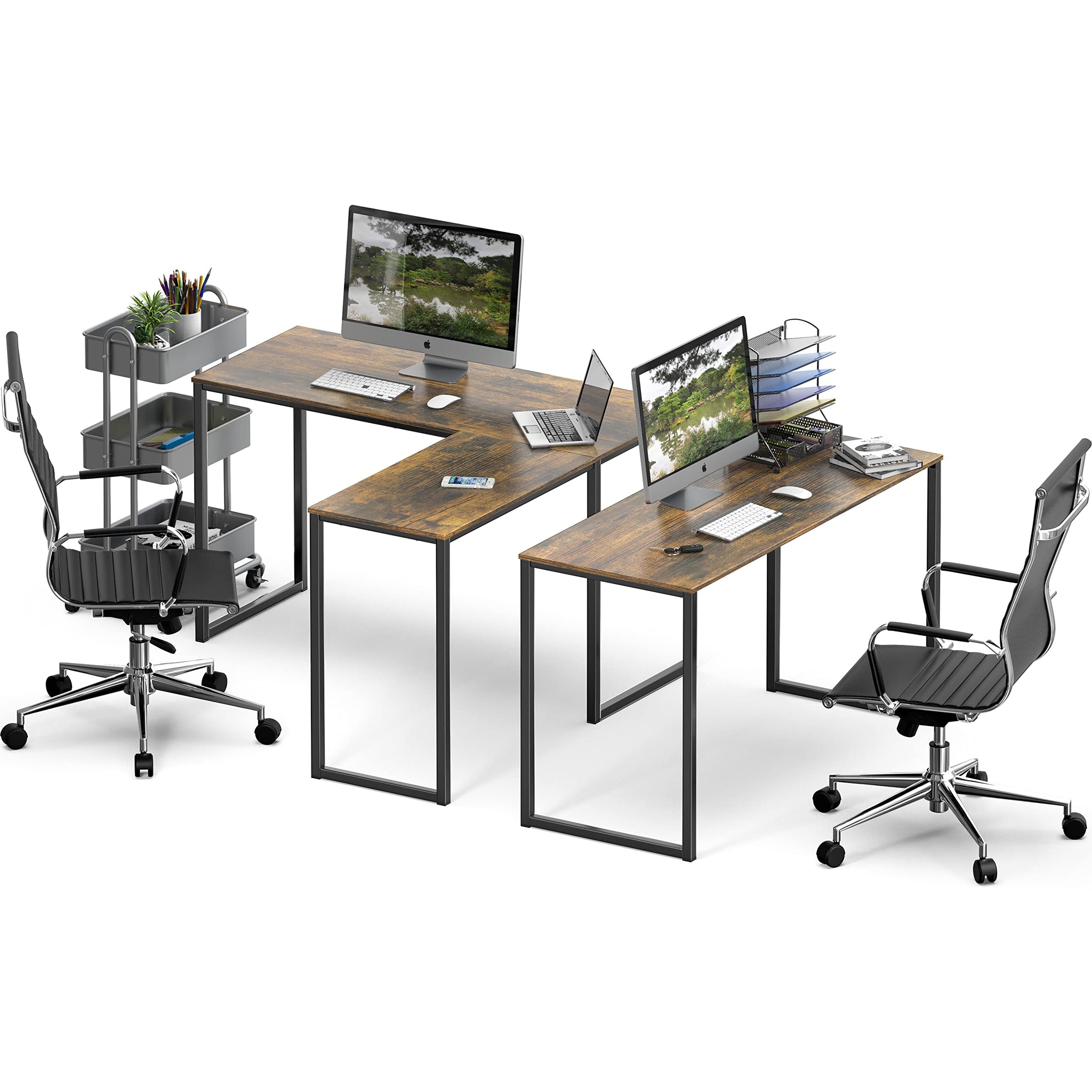 L Shape Home Office Desk for Maximal Workspace