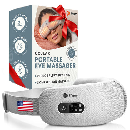 Portable Eye Massager with Heat and Vibration for Relief