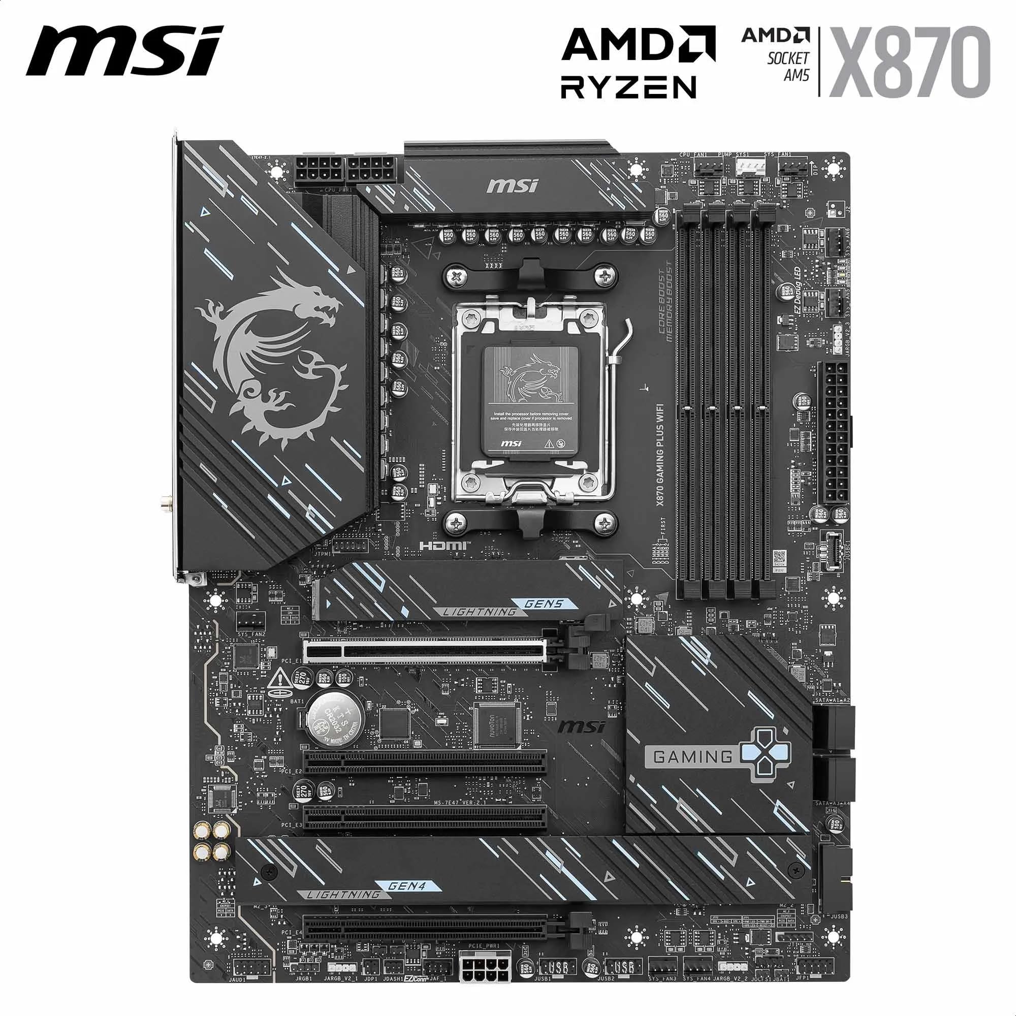 MSI MAG X870 Tomahawk WiFi Gaming Motherboard for AMD Ryzen