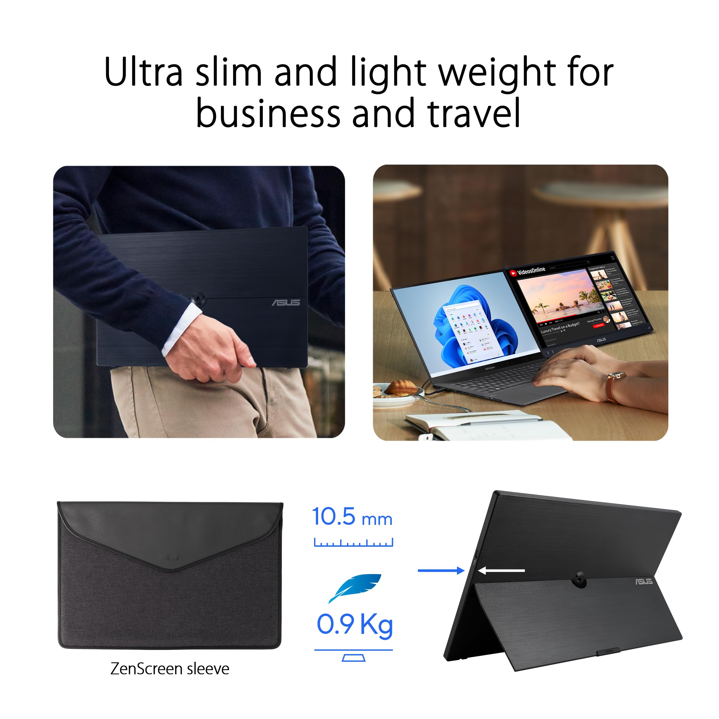 ASUS ZenScreen 15.6 Inch Portable Monitor for Travel
