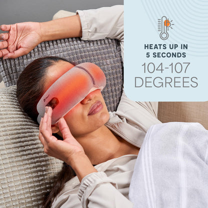 Portable Eye Massager with Heat and Vibration for Relief