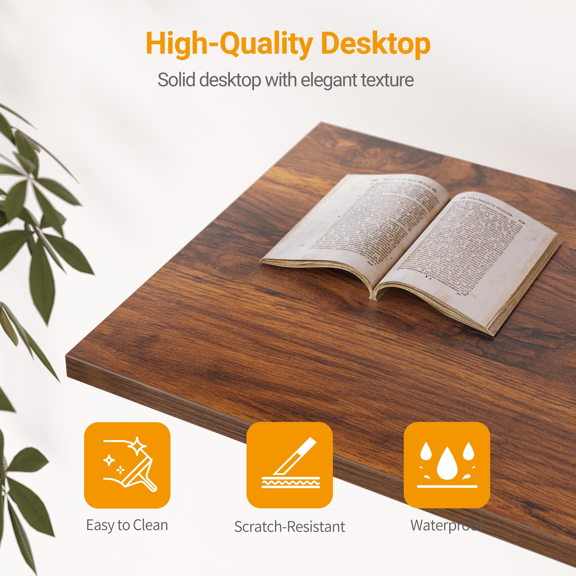 CubiCubi L Shaped Desk with Reversible Storage Options