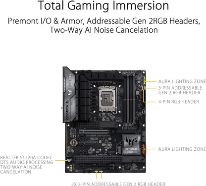 ASUS TUF Gaming Z790 Plus Motherboard with WiFi 6